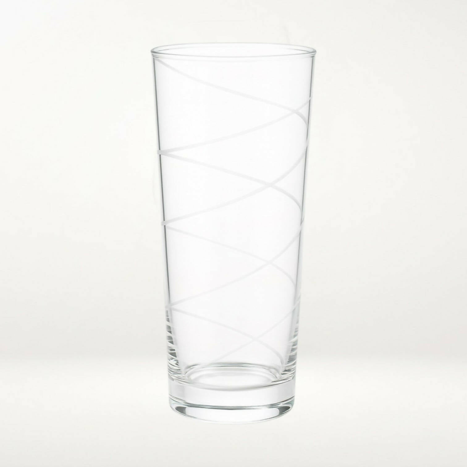 Mikasa Cheers Highball Glasses | Spiral & Dots | Set of 2 | Excellent Condition