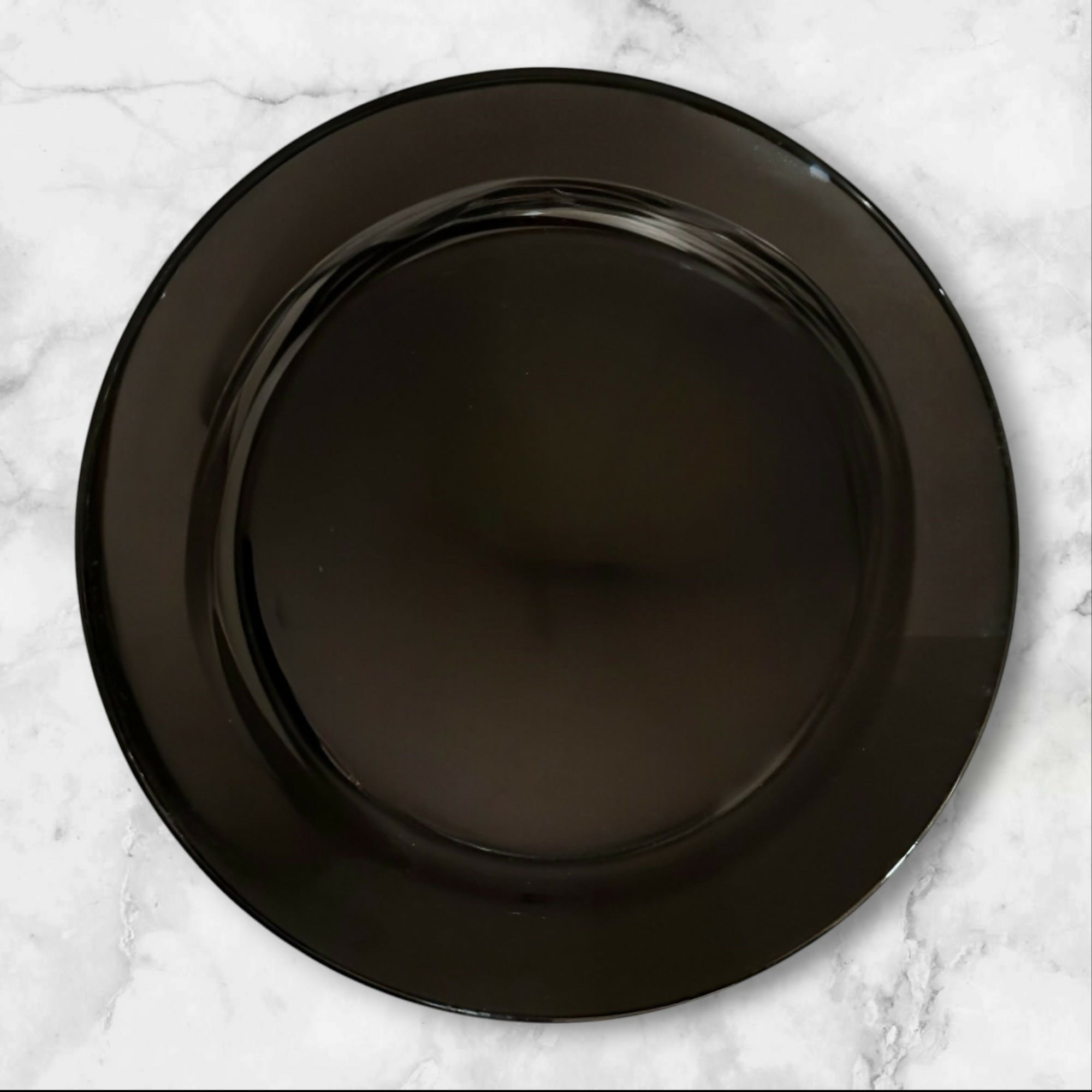 Secla Portugal Black Dinner Plates | Set of 4 | Good Used Condition