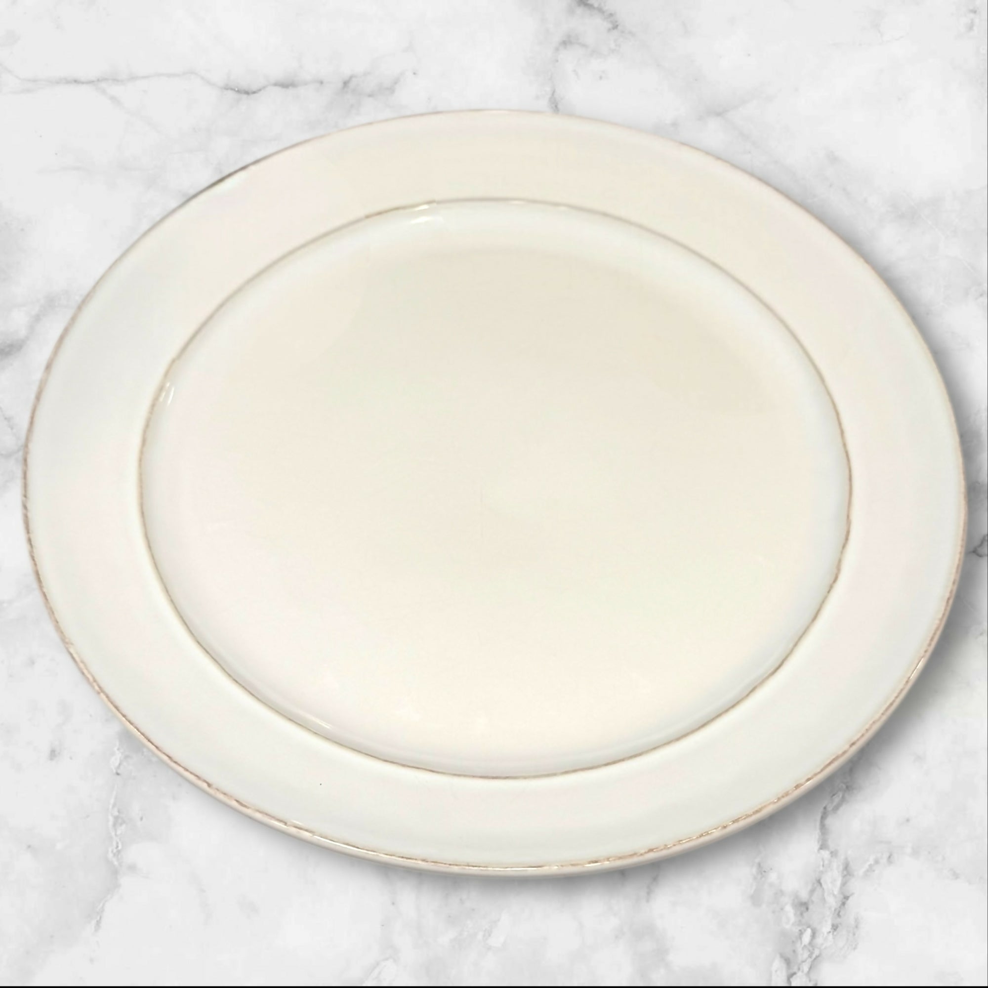 Pottery Barn Cambria White Dinner Plates | Set of 4 | Great Condition