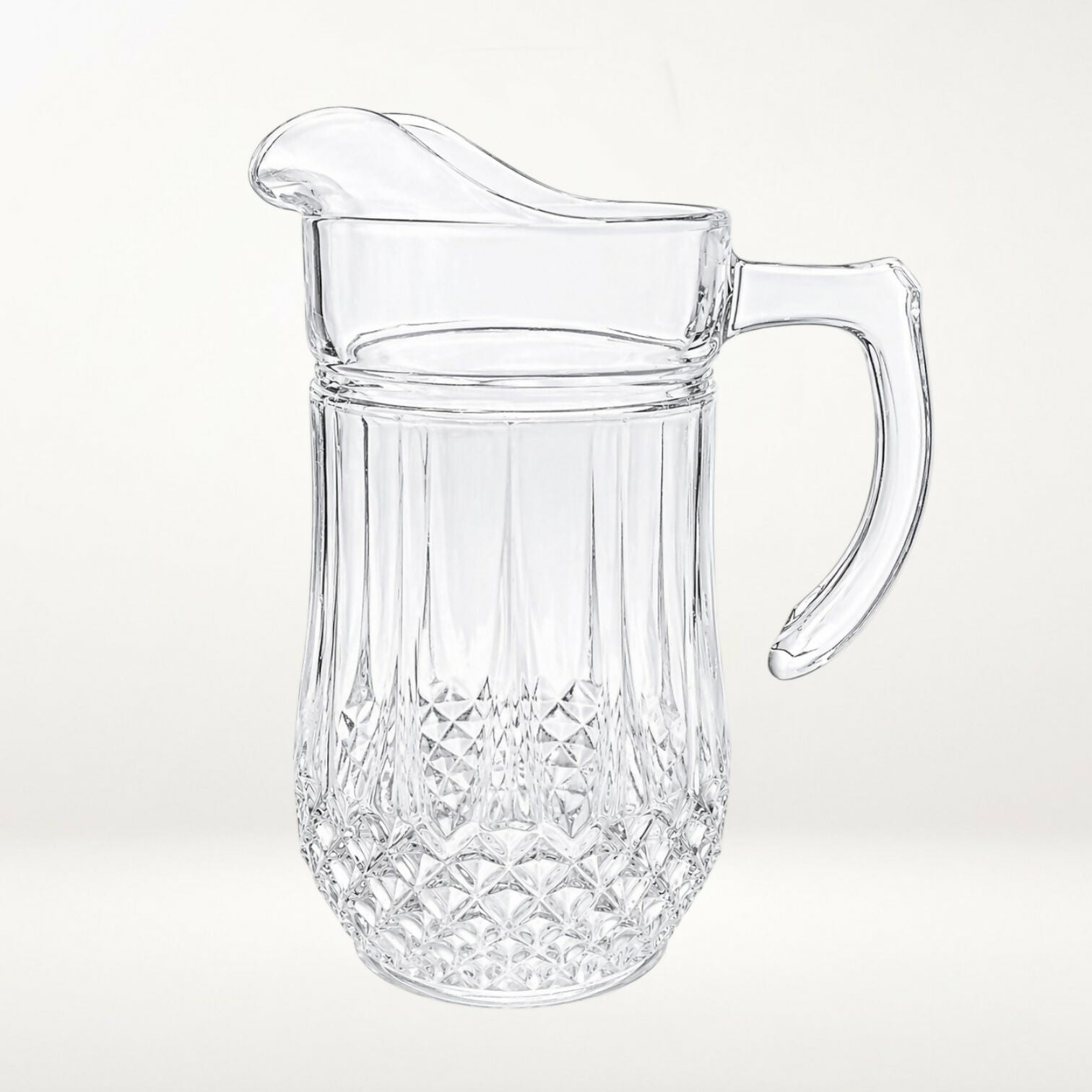 Cristal D’Arques Longchamp Crystal Pitcher 48oz | Elegant Barware | Great Condition