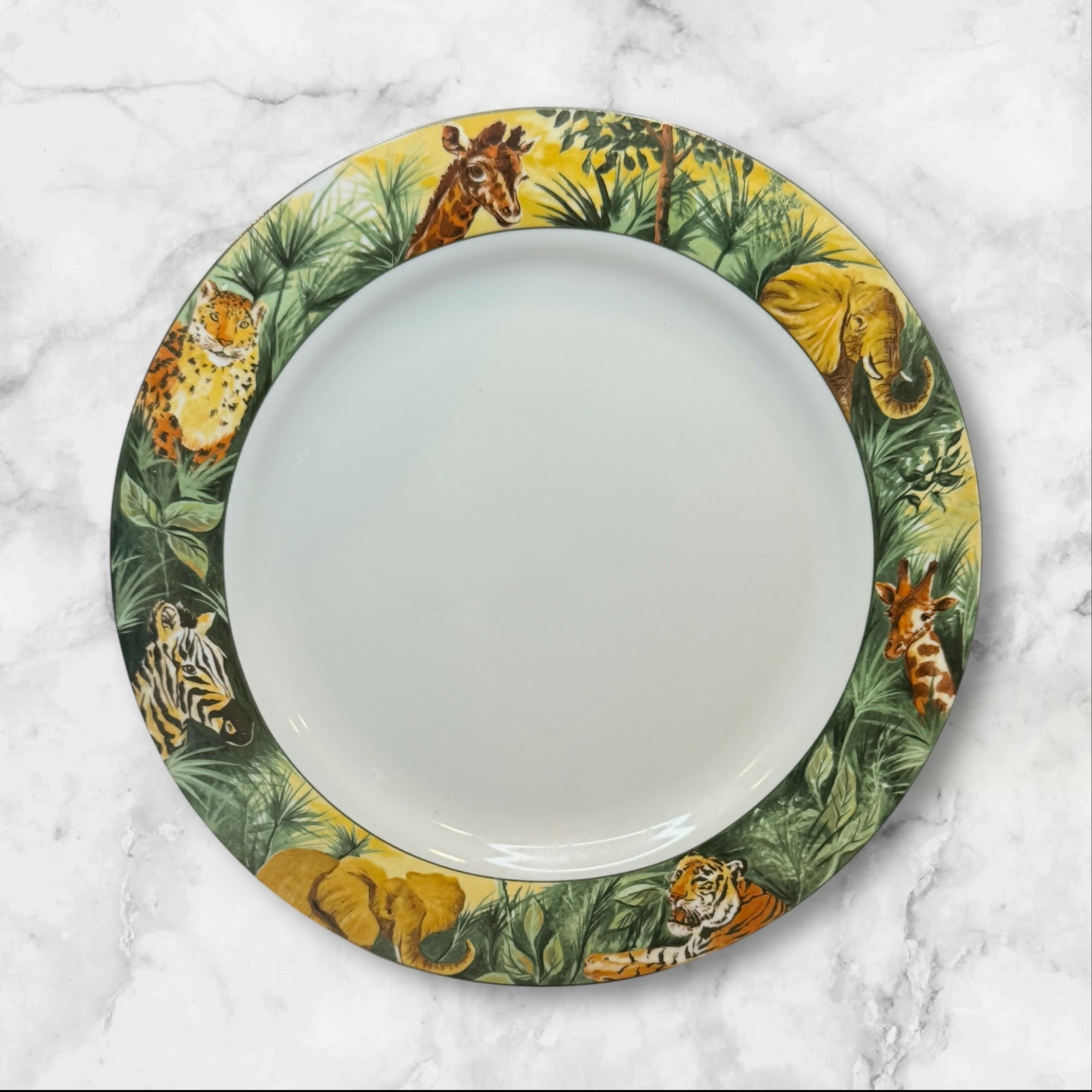 Sakura Paradise Safari Dinner Plates | Set of 4 | Excellent Condition