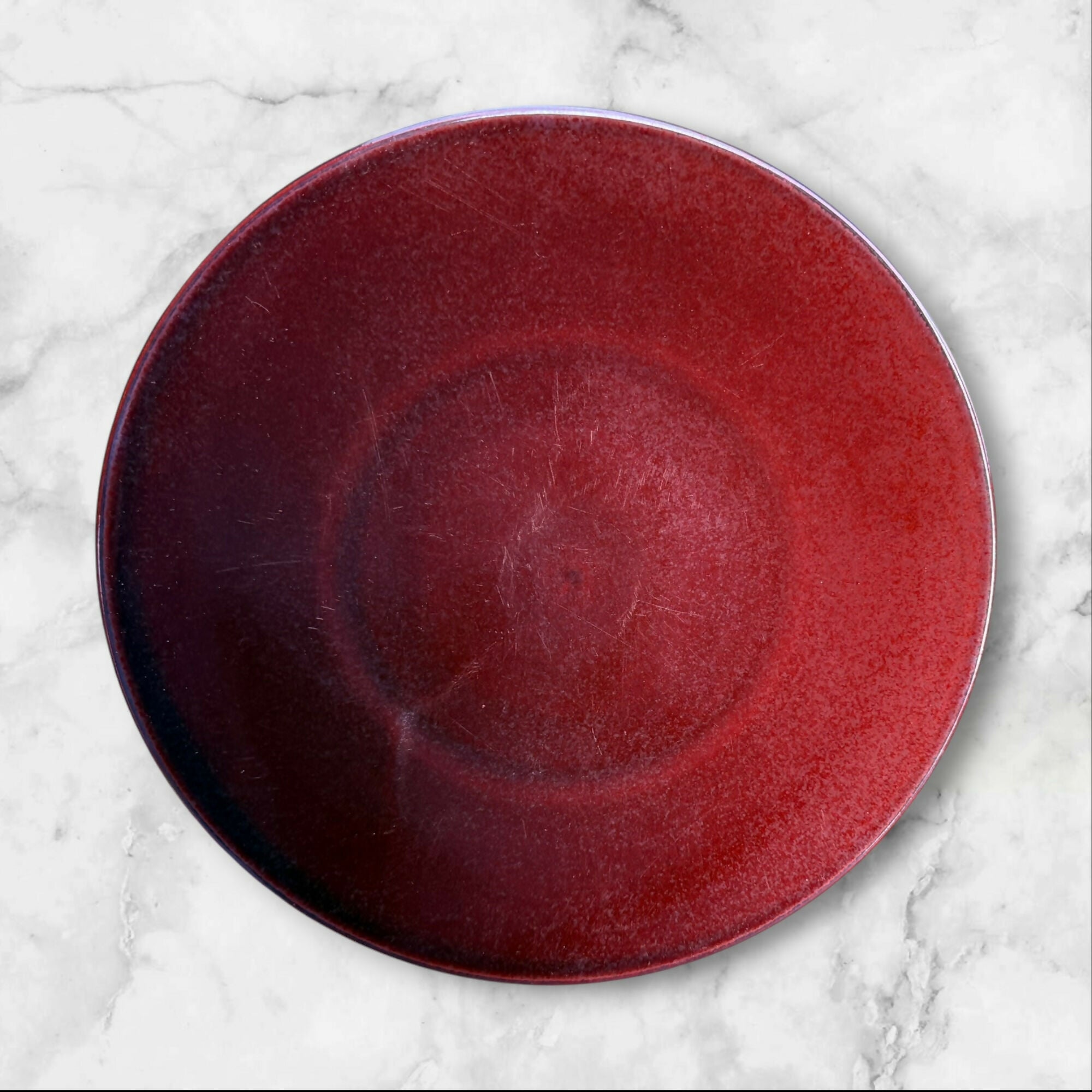 Crate & Barrel Marrakech Red Dinner Plates | Set of 5 | Used Condition