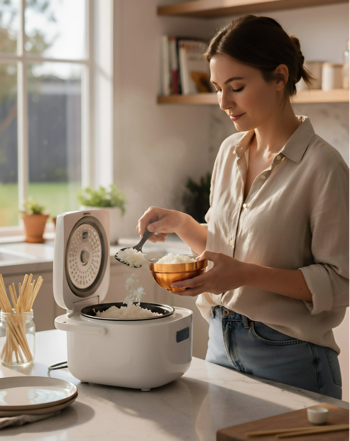 Anygleam Red Rainbow Rice Bowls – 2Pcs Big Stainless Steel, Single-Layer Anti-Scalding Cooking Utensils