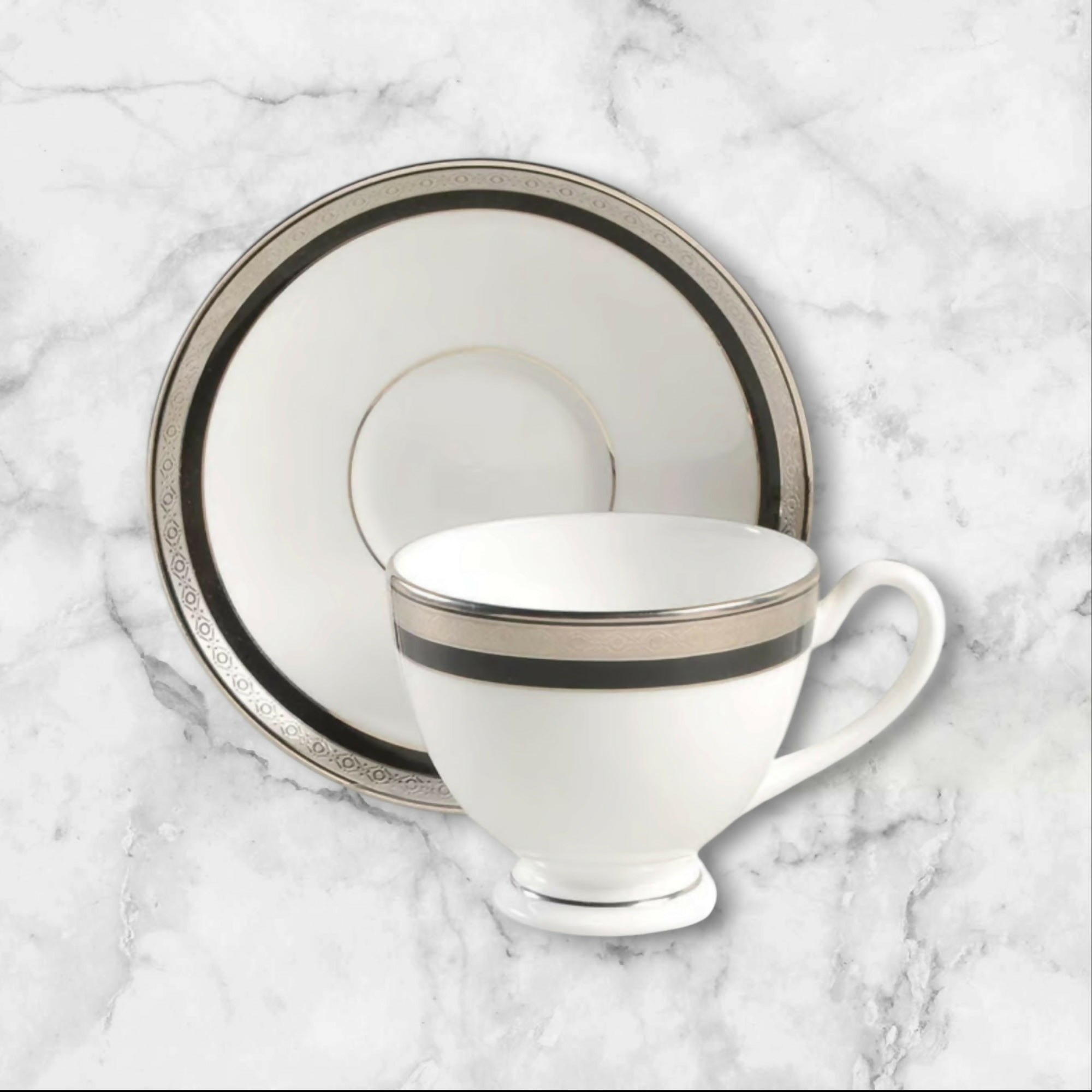 Waterford Colleen Tea Cup & Saucer Set | Set of 4 | Excellent Condition