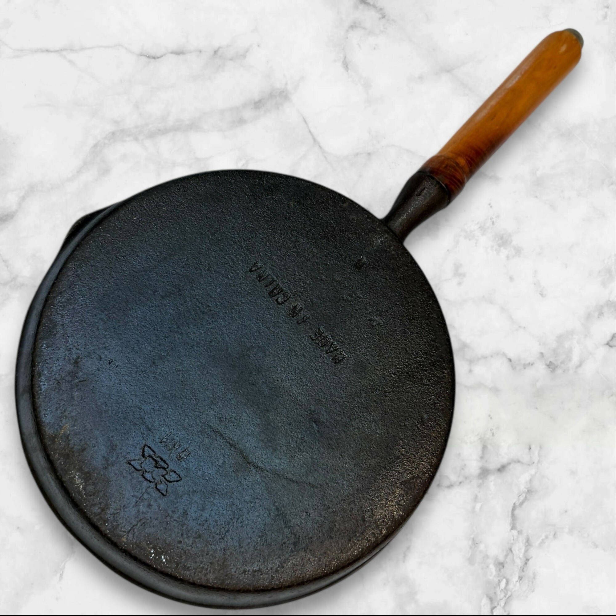 WKM Cast Iron Grill Pan with Lid | 7.75 Inch | Good Condition