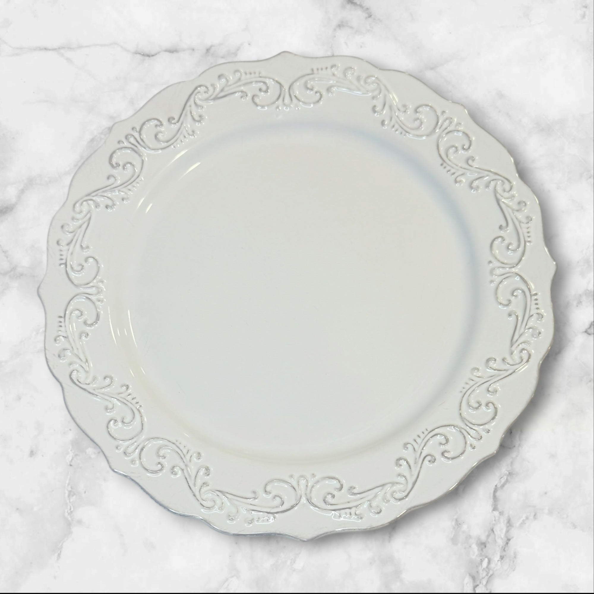 Pier 1 Antique Scroll Dinner Plates | Set of 6 | Gently Used