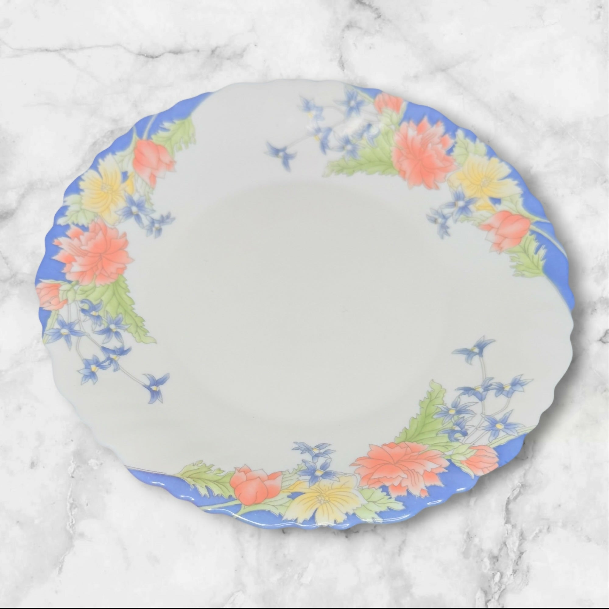 Arcopal Florine Floral Salad Plates | Set of 6 | Excellent Condition