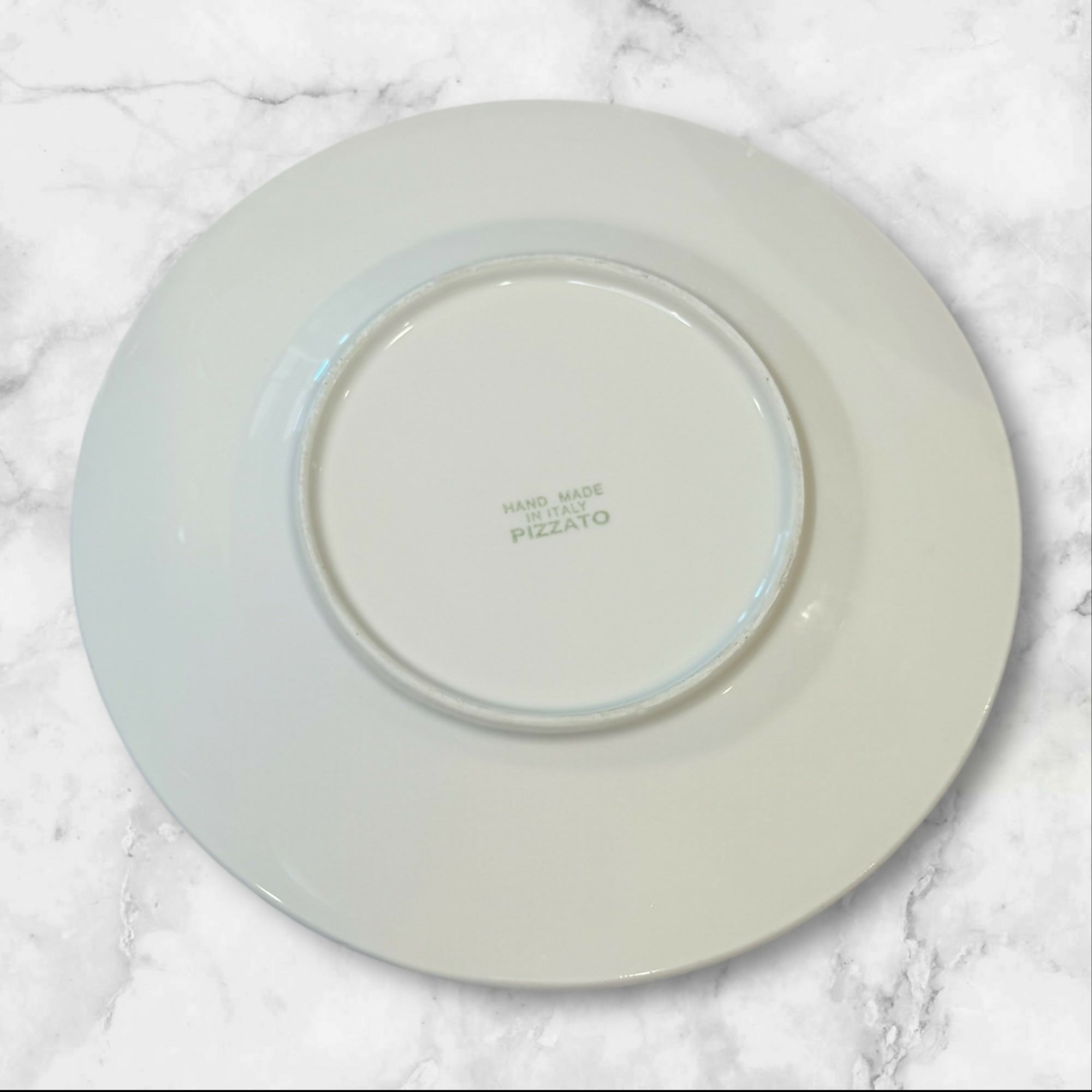 Pizzato Blue Floral Dinner Plates 8.5 Inch | Set of 3 | Used