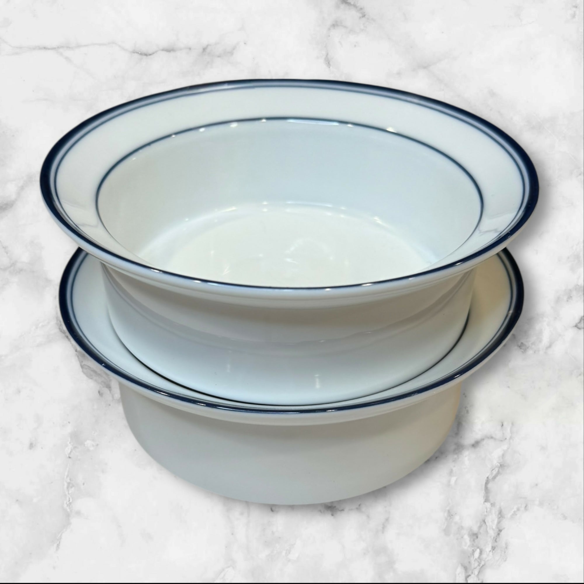 Dansk Allegro Blue Bowls | Set of 2 | 6 7/8” x 2.5” | Great Condition