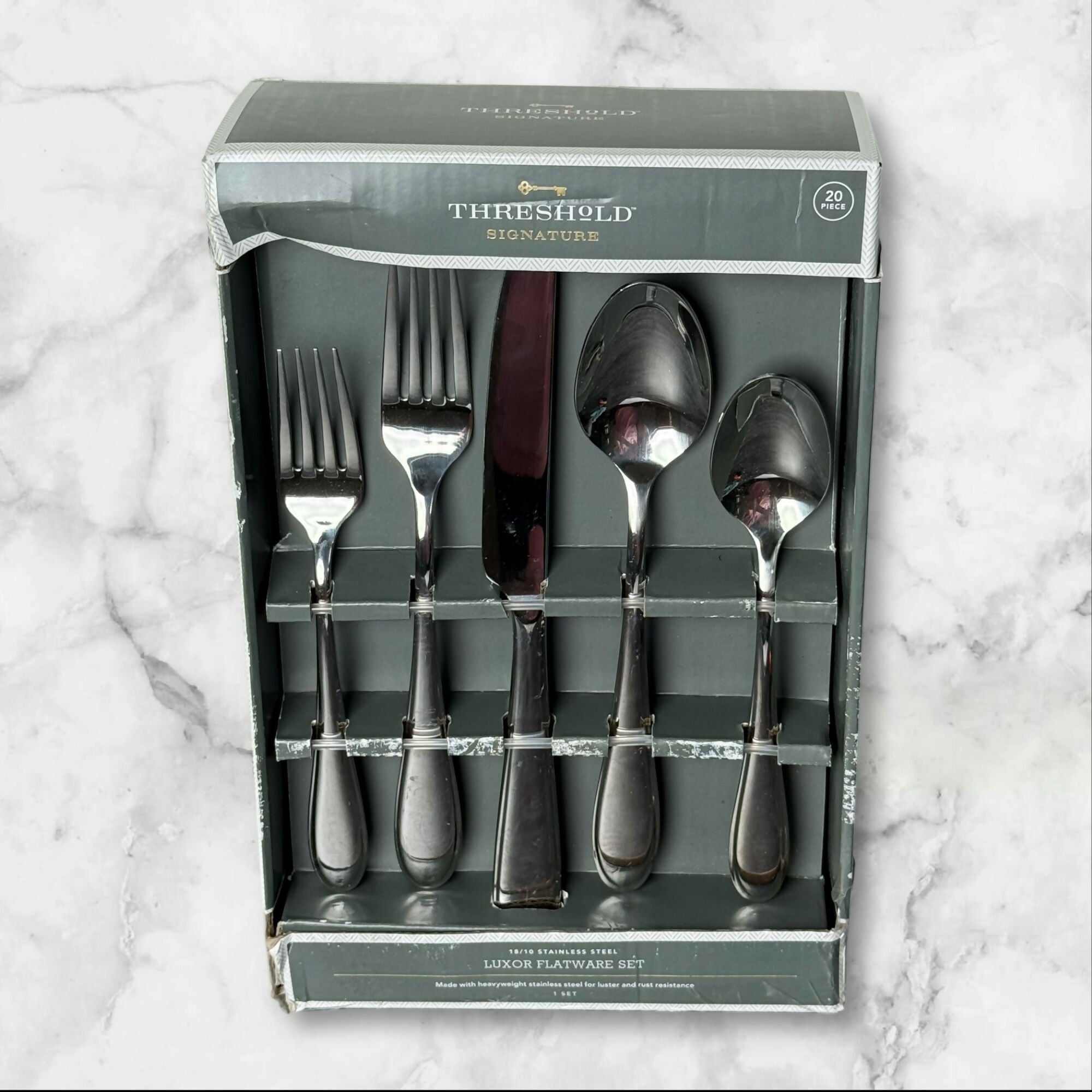 Threshold Signature Luxor 20-Piece Stainless Steel Flatware Set2