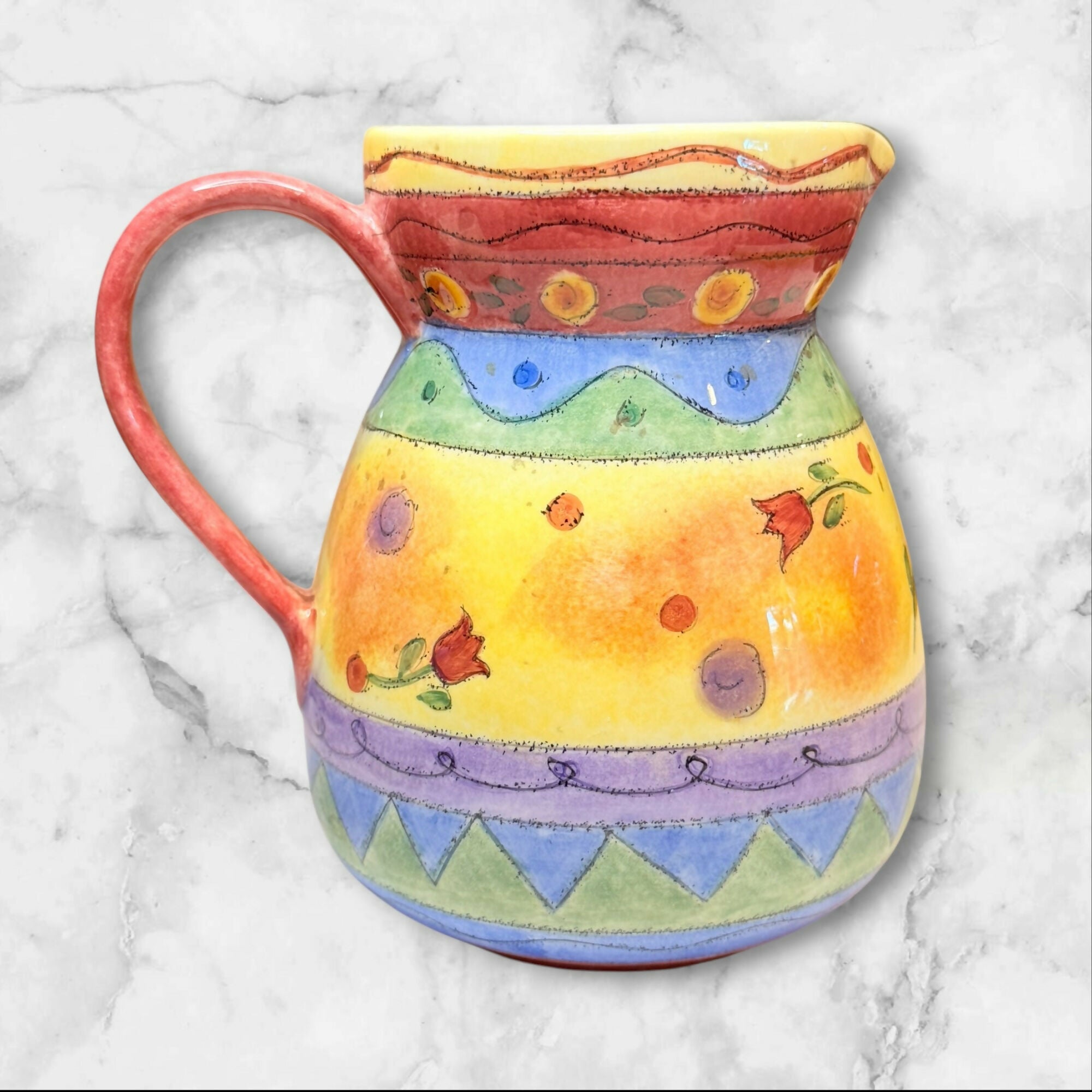 Sango Sweet Shoppe 48oz Floral Pitcher | Hand Painted | Great Condition