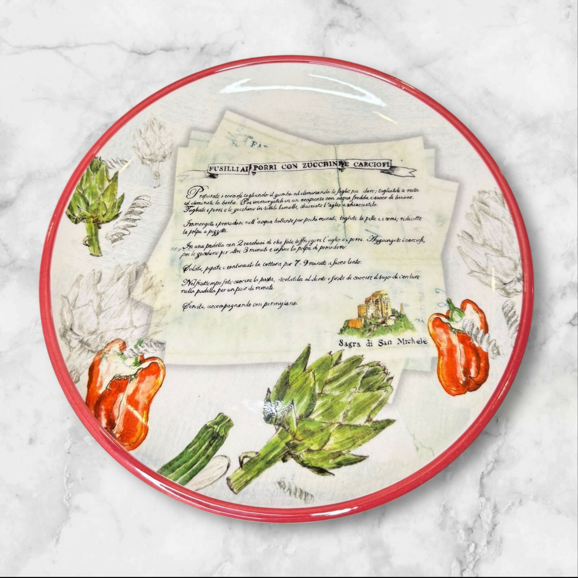 Williams-Sonoma Italian Recipe Plates 8