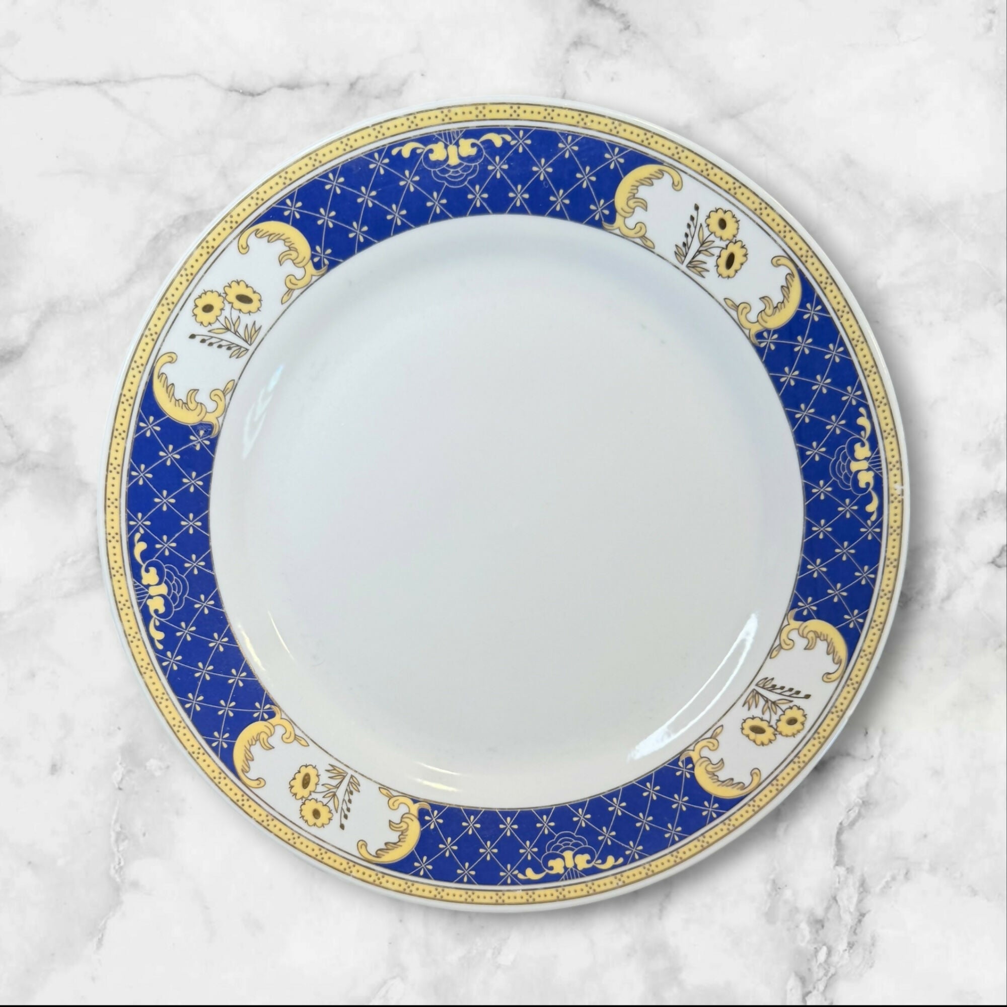 Bohemia Original Cobalt Gold Trim Dinner Plates | Set of 4 | Great Condition