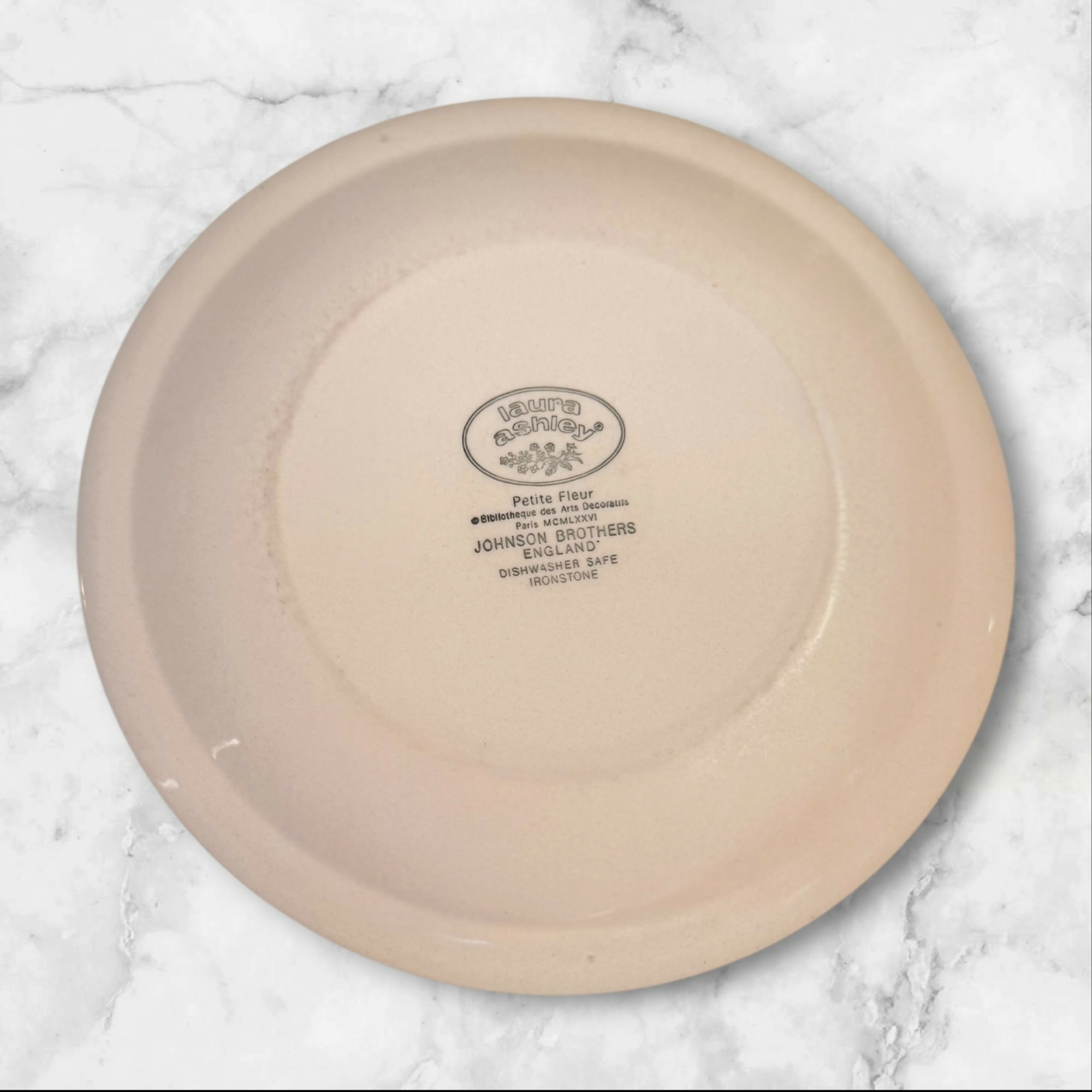 Johnson Brothers Petite Fleur Burgundy Pink Dinner Plates | Set of 4 | Great Condition