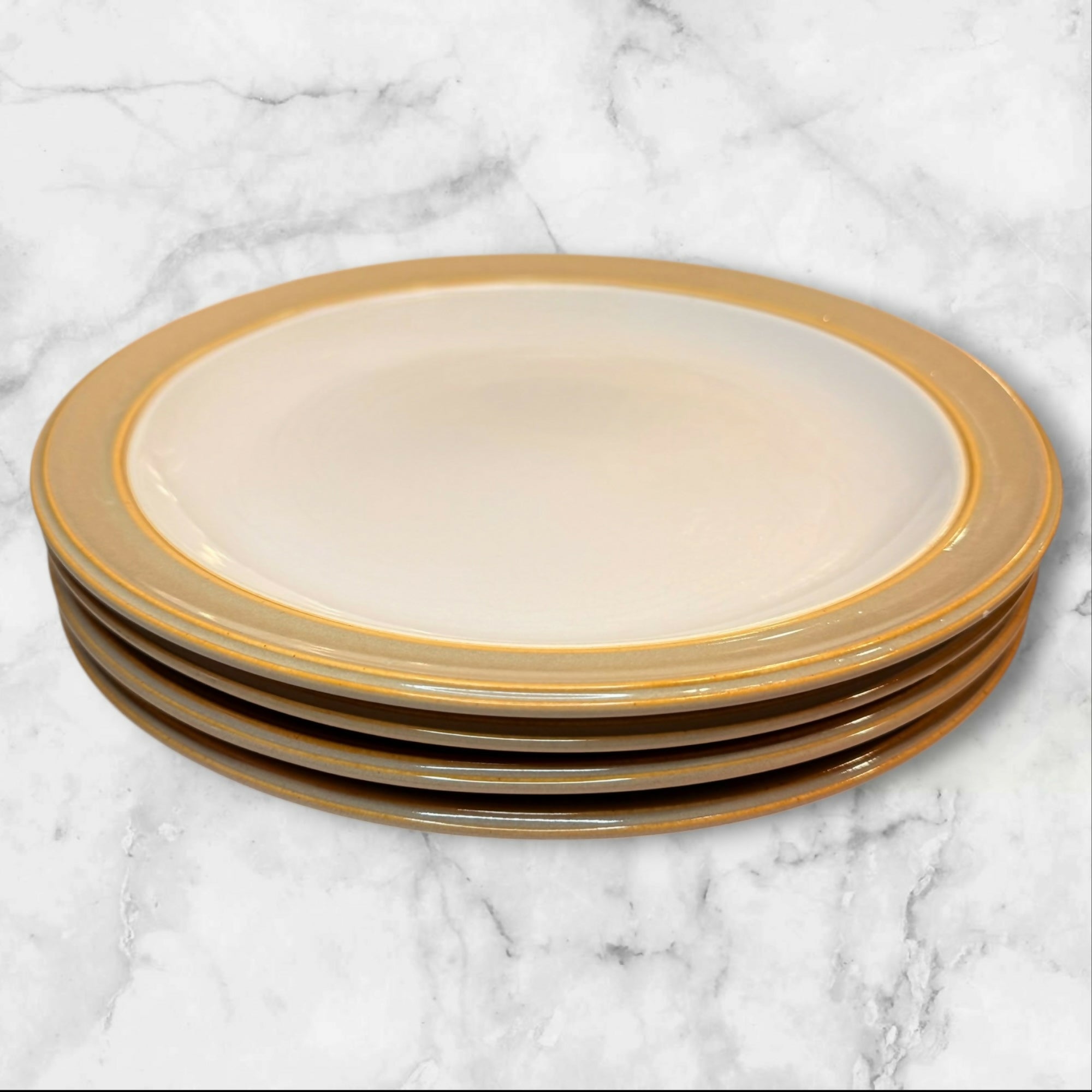 Dansk Sirocco Khaki Dinner Plates | Set of 4 | Good Gently Used Condition