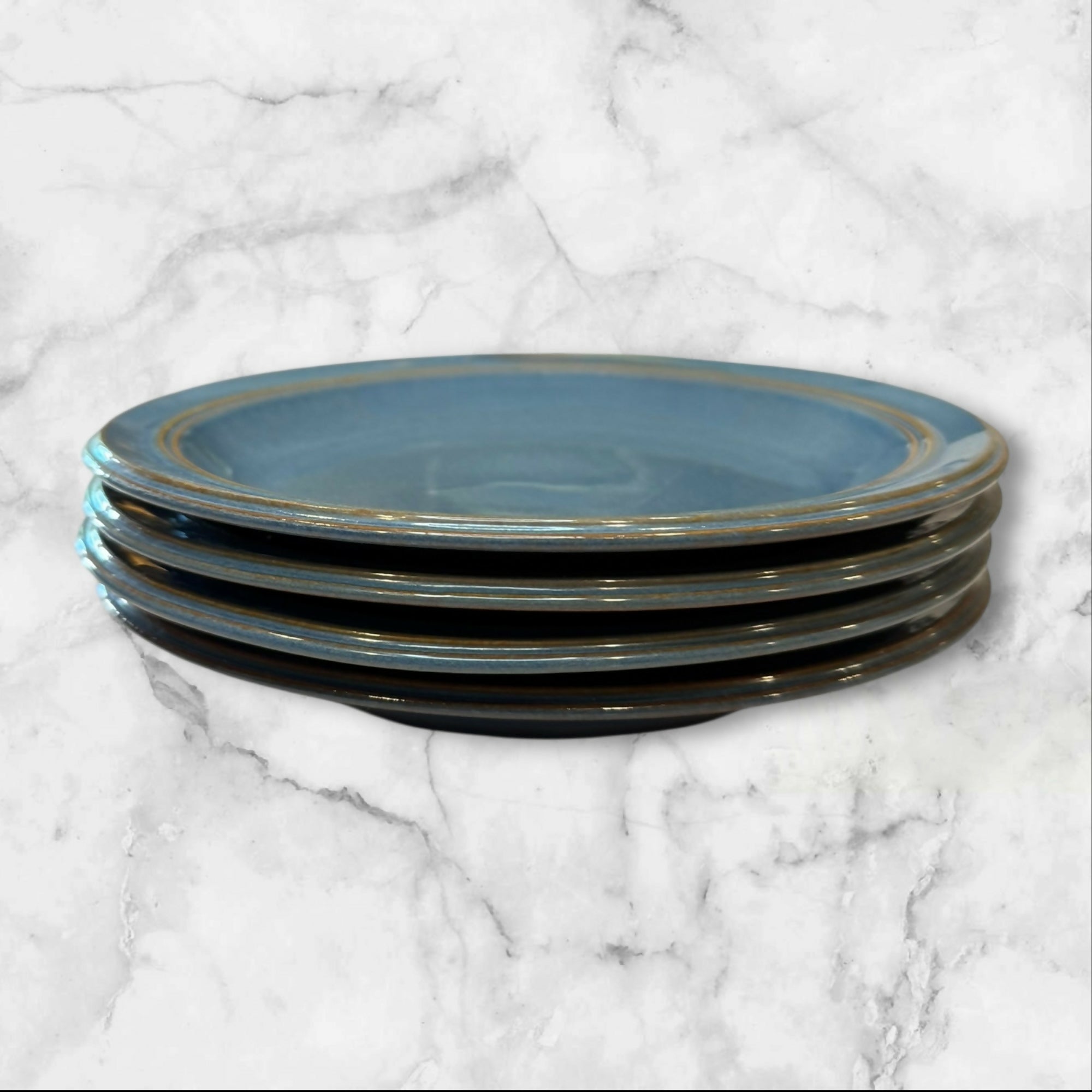 Dansk Sirocco Indigo Blue Salad Plates | Set of 4 | Great Condition