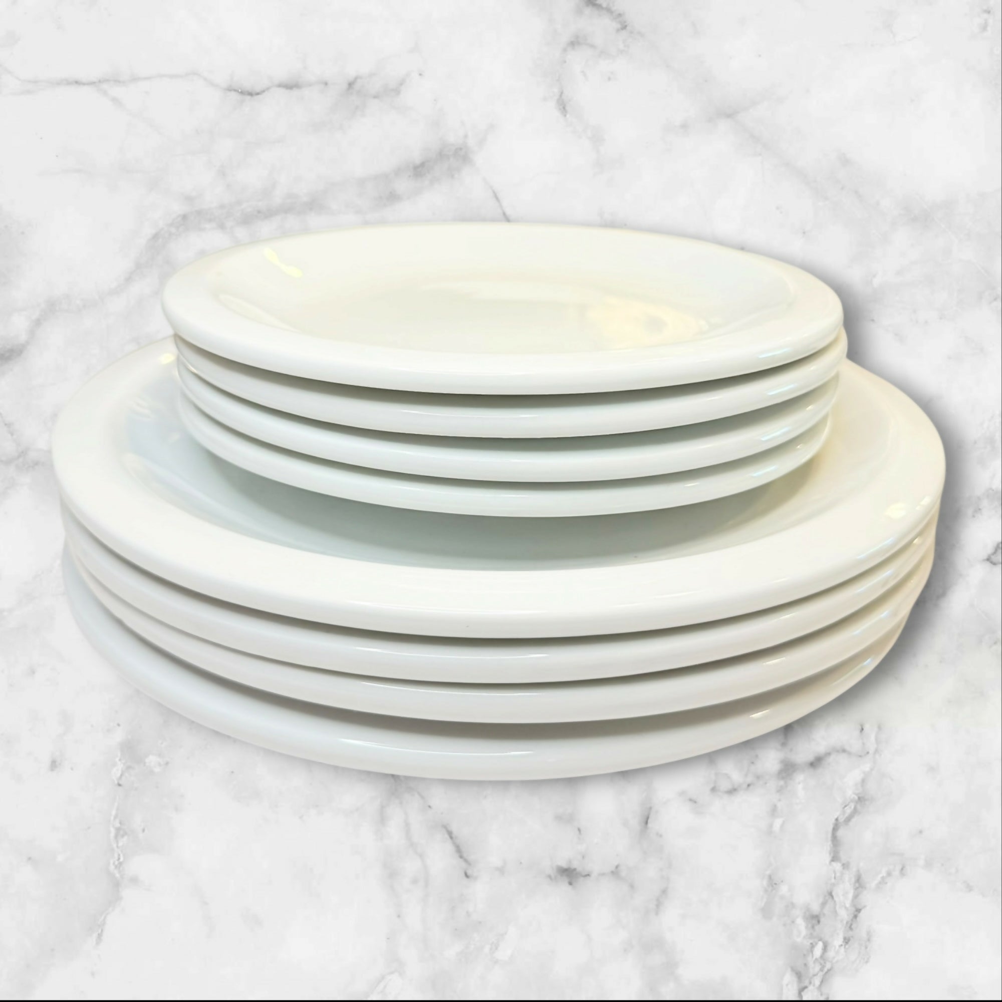 Pottery Barn Du Jour White Dinnerware Set | 8 Pc | Great Condition