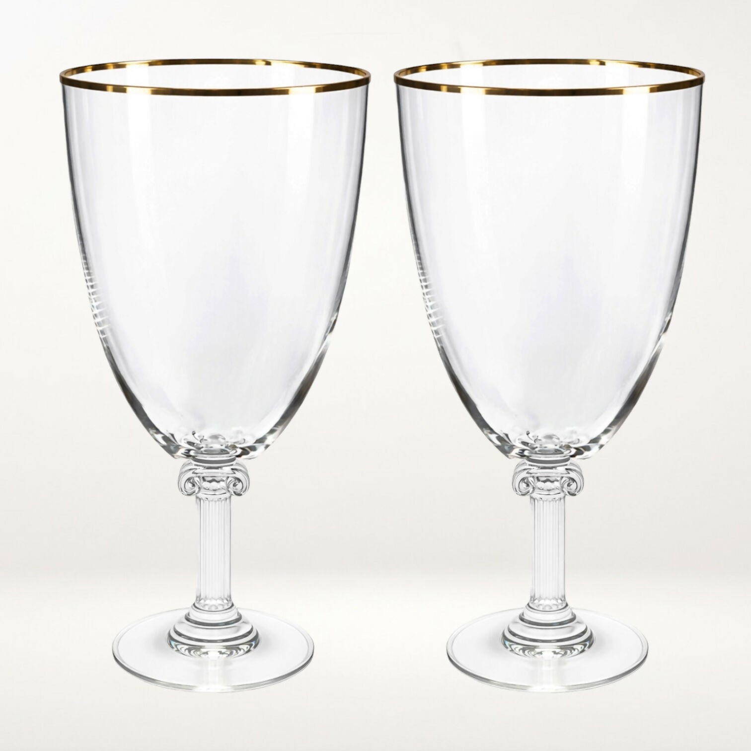 Mikasa Parthenon Gold Iced Tea Goblets | Set of 4 | Excellent Condition