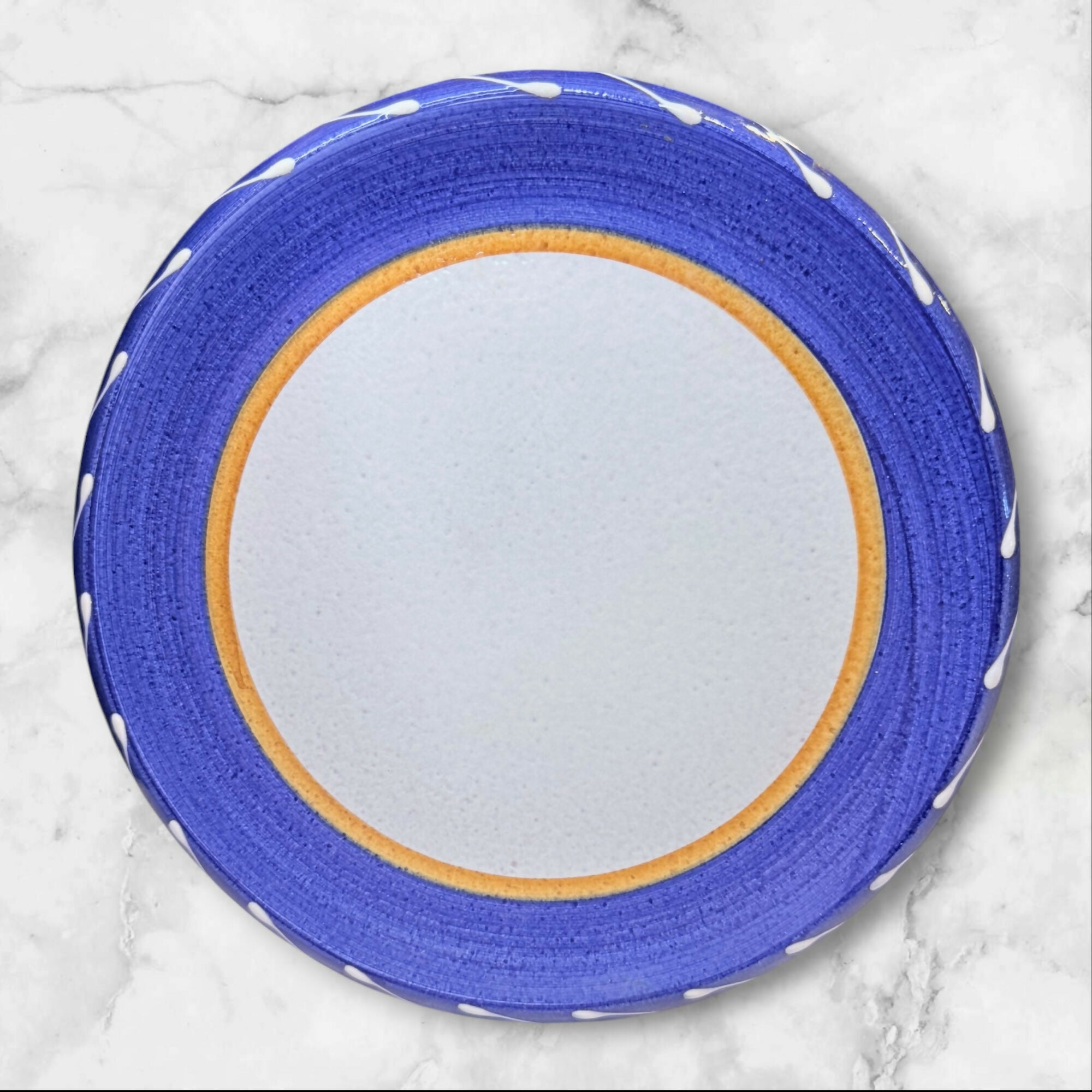 Furio La Spezia Dinner Plates Set of 3 | Blue Italian | Good Condition
