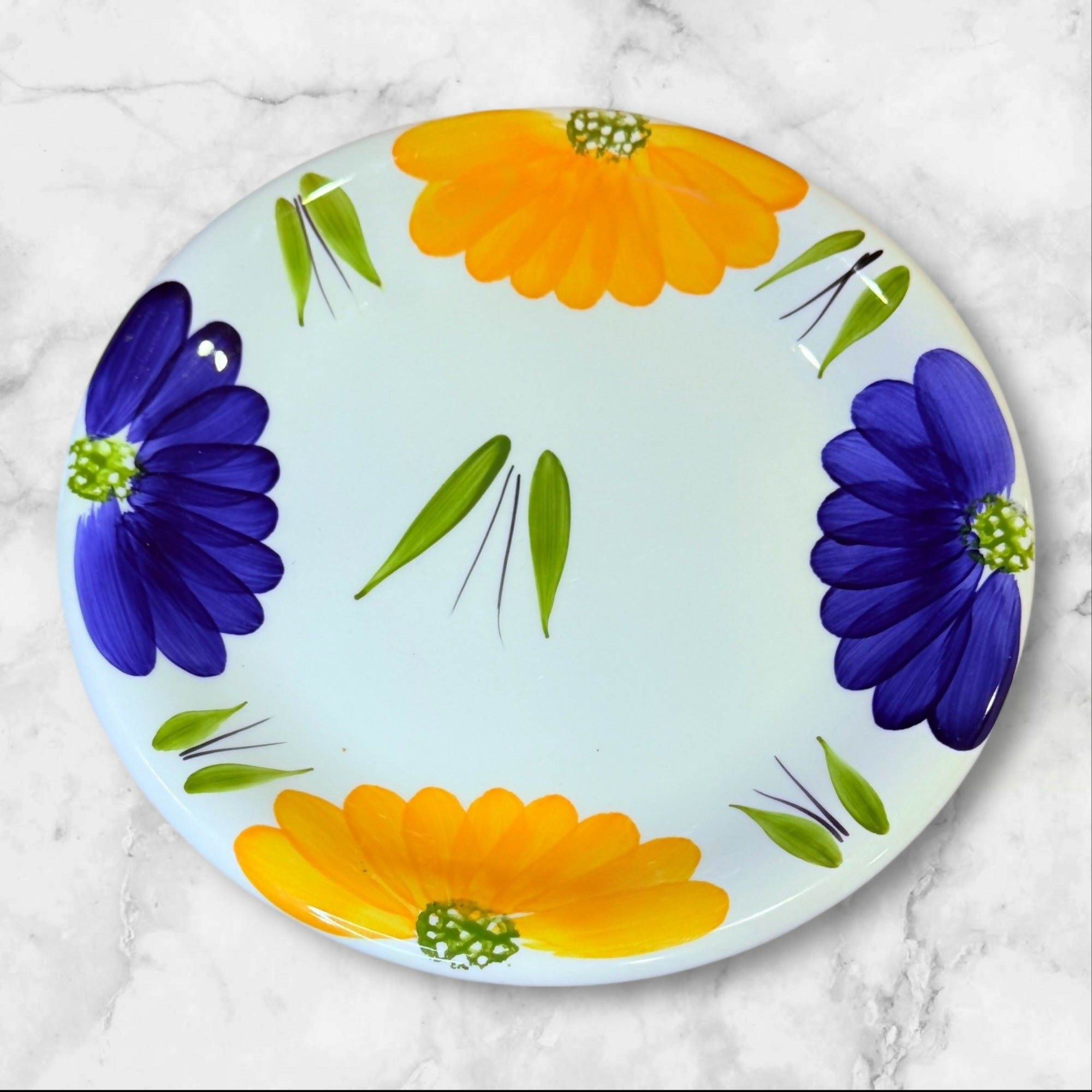 Maxam Italian Daisy Dinner Plates | Set of 3 | Excellent Condition