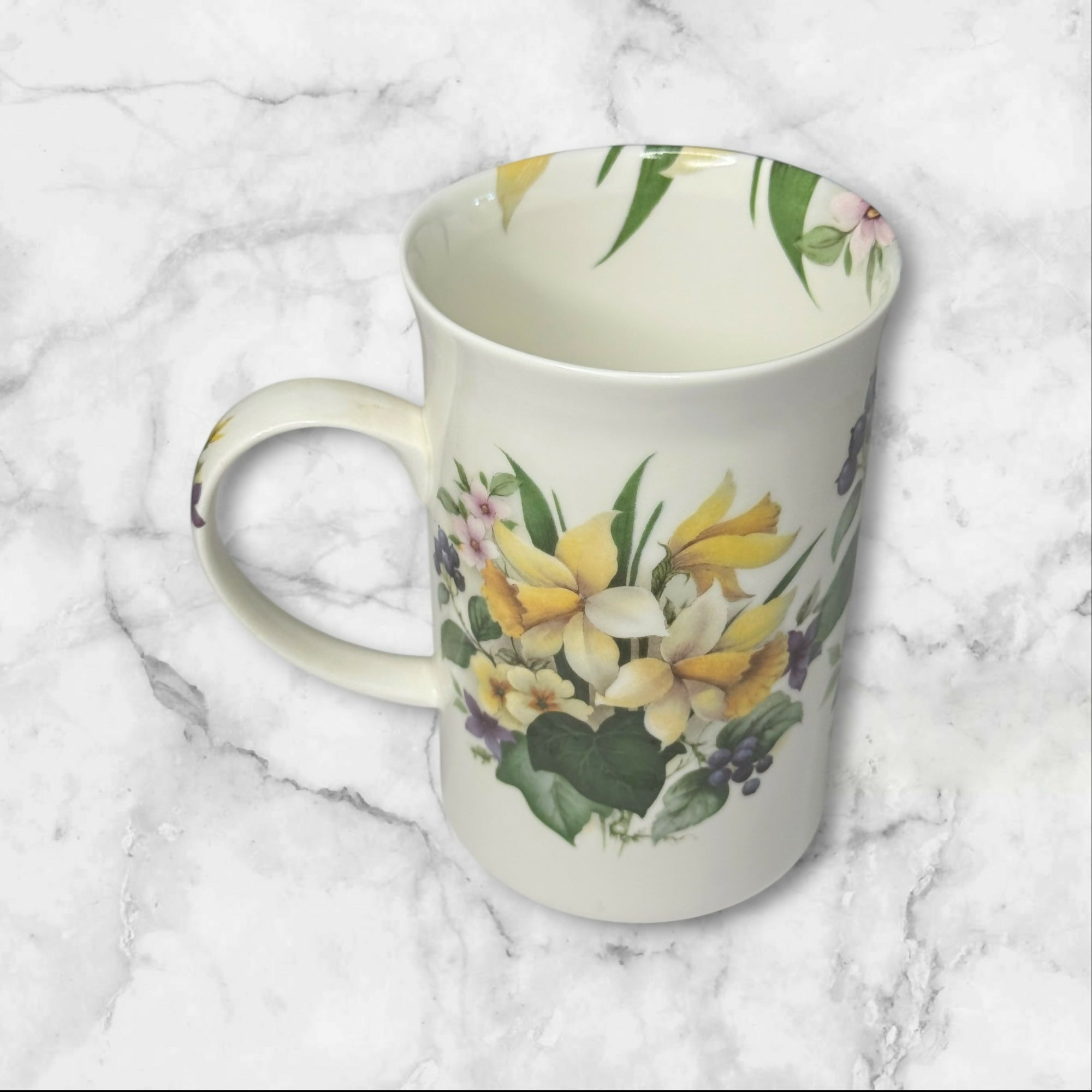 St. George Floral Fine Bone China Mugs Set of 3 | Made in England | Excellent