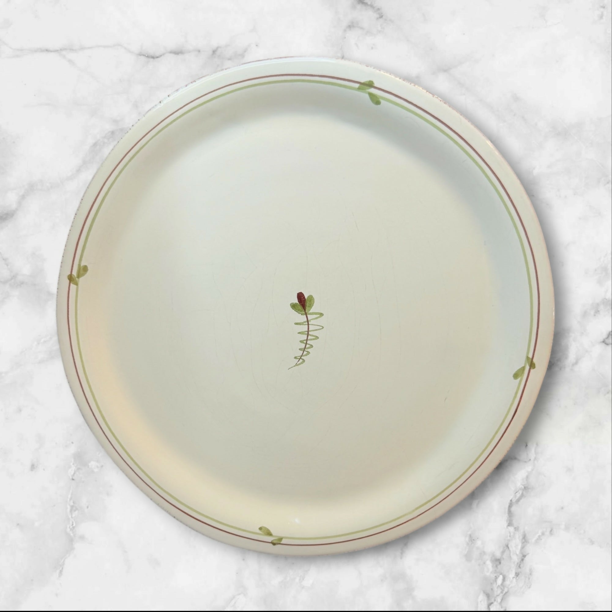 Vietri Fiori Di Bosco Dinner Plates Set of 3 Italy Handpainted Gently Used