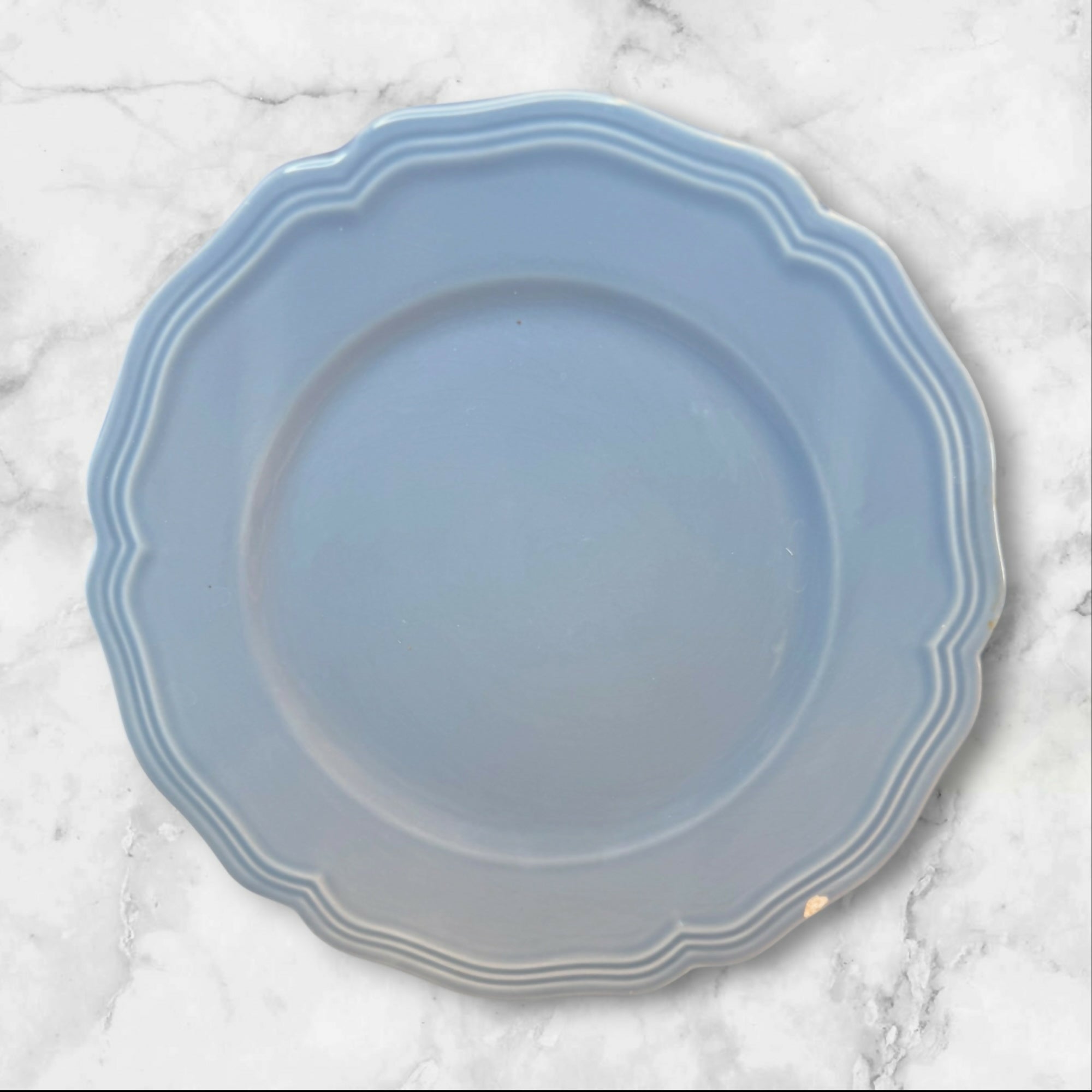 Williams Sonoma Baroque Light Blue Luncheon Plates | Set of 6 | Great Condition