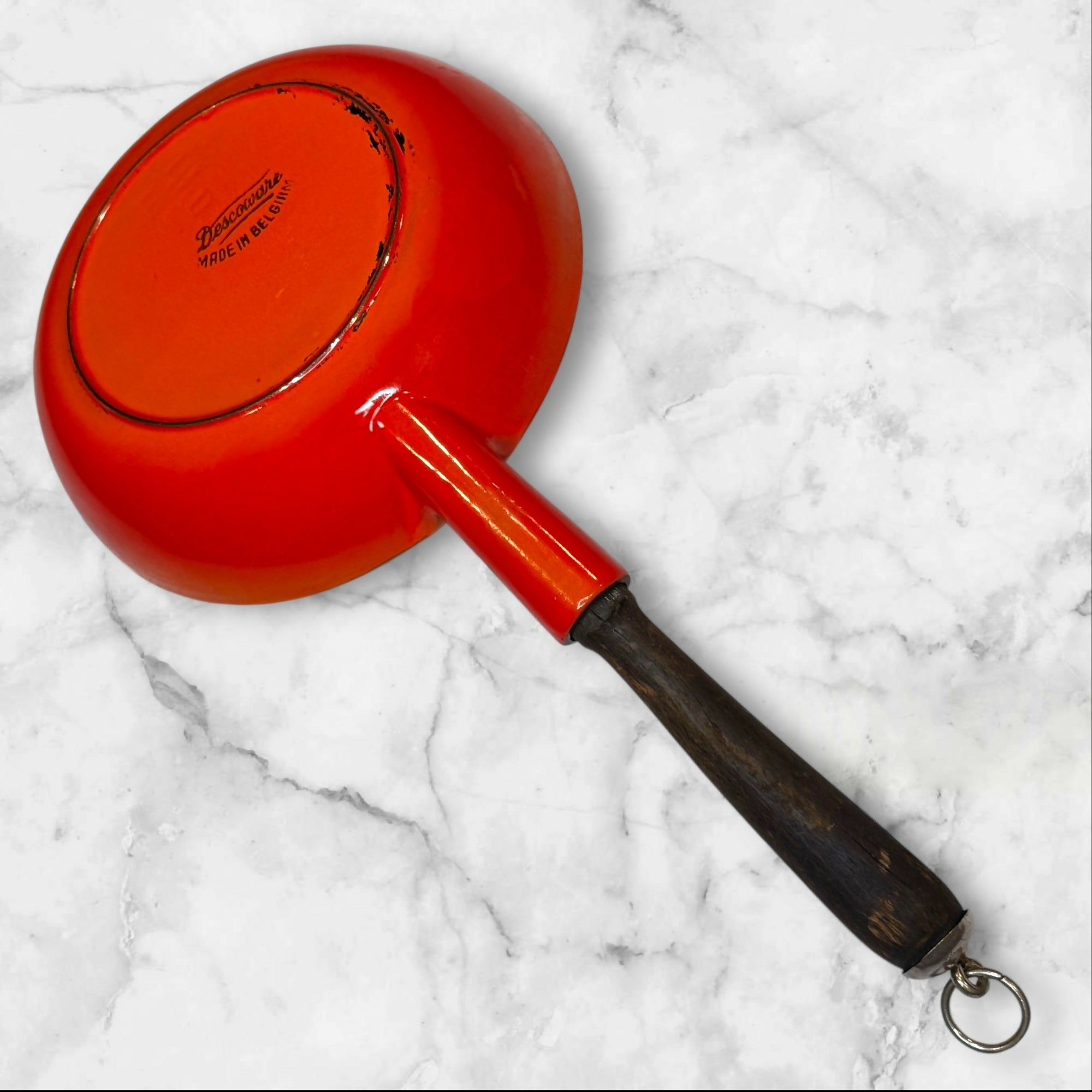 Descoware Flame Orange Enamel Cast Iron Skillet Fry Pan | 7.25” | Great Condition