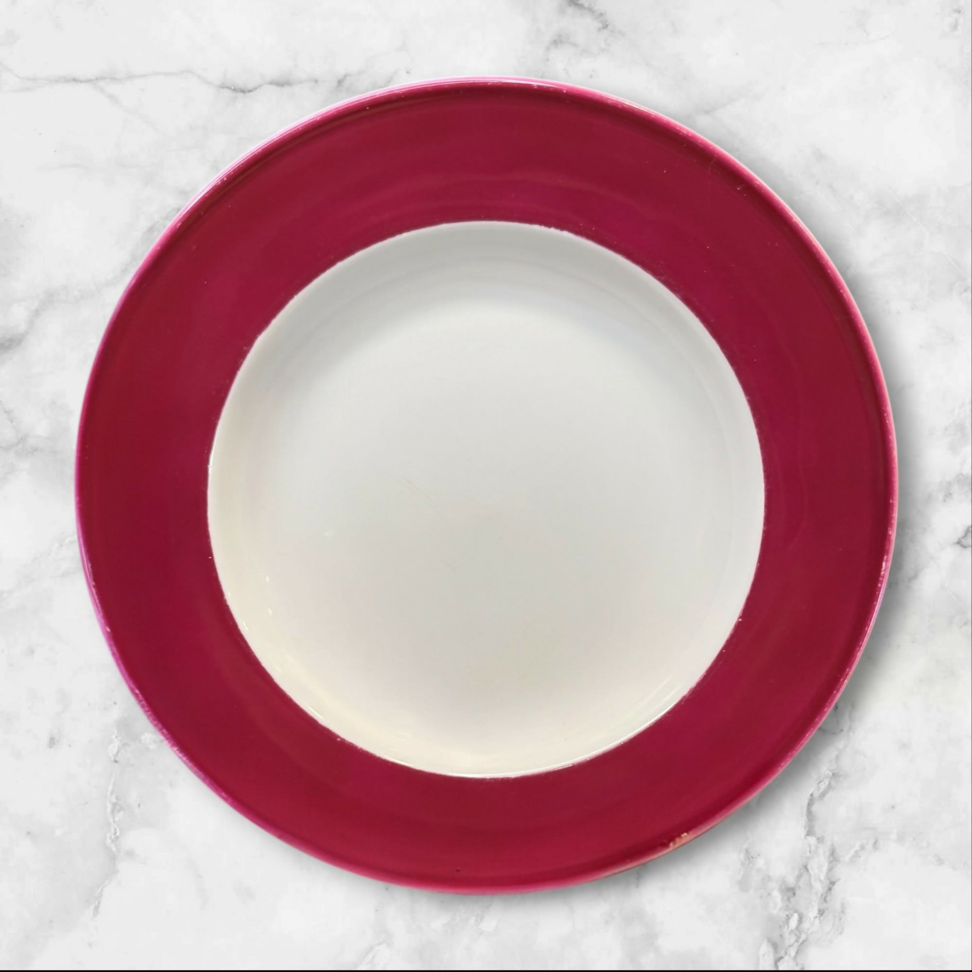 Dibbern Solid Color Raspberry Soup Plates Set of 5 | Great Condition
