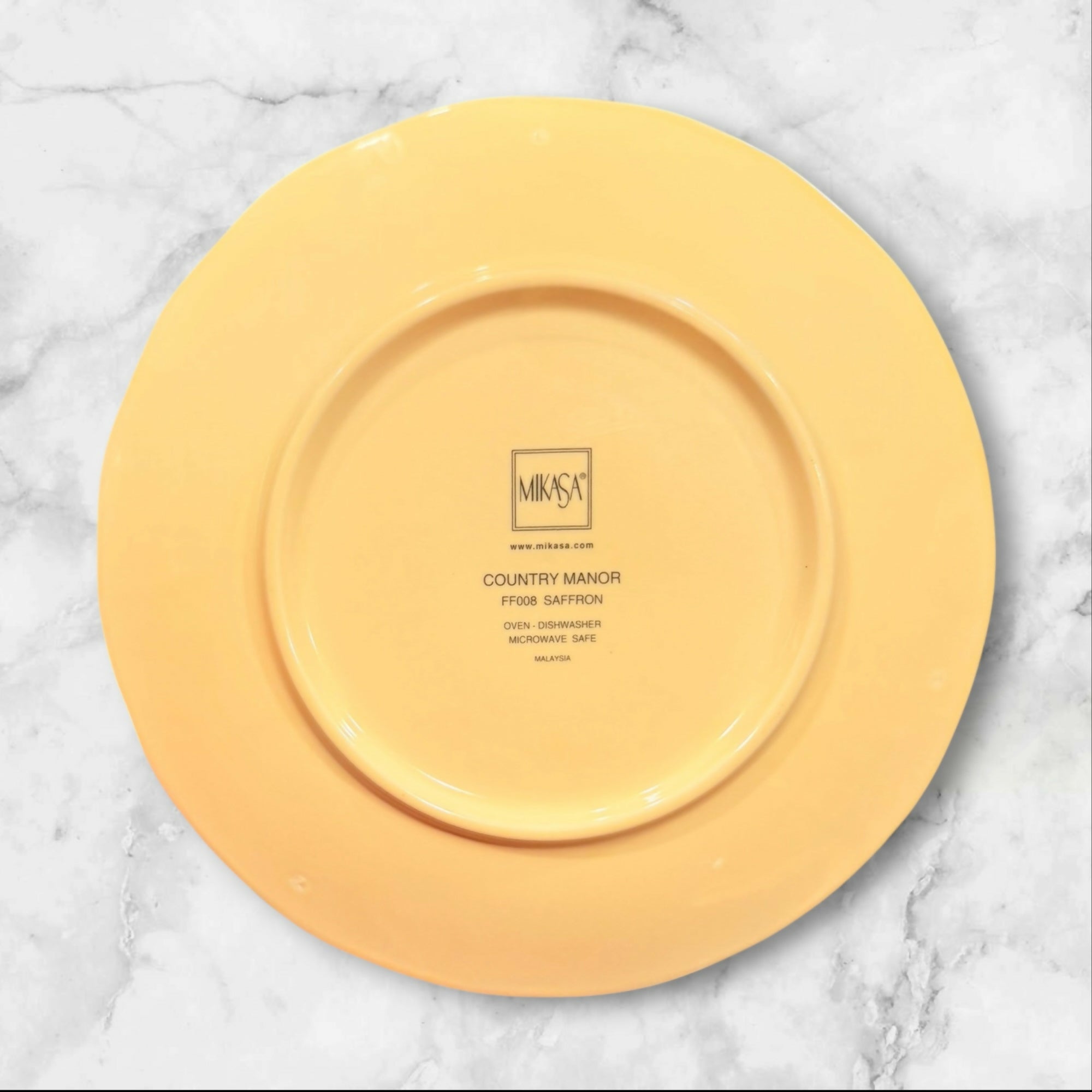 Mikasa Country Manor Saffron Flower Salad Plates | Set of 4 | Good Used