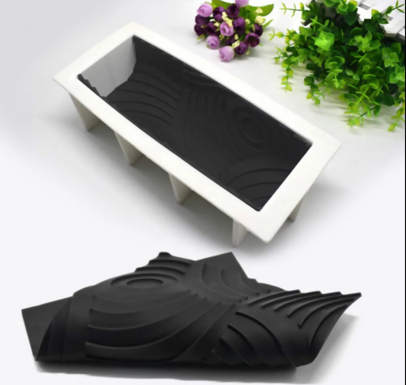 Anygleam Roll Shaper White Log Swiss Silicone Equipment Cake Baking Impression Pastry Tools