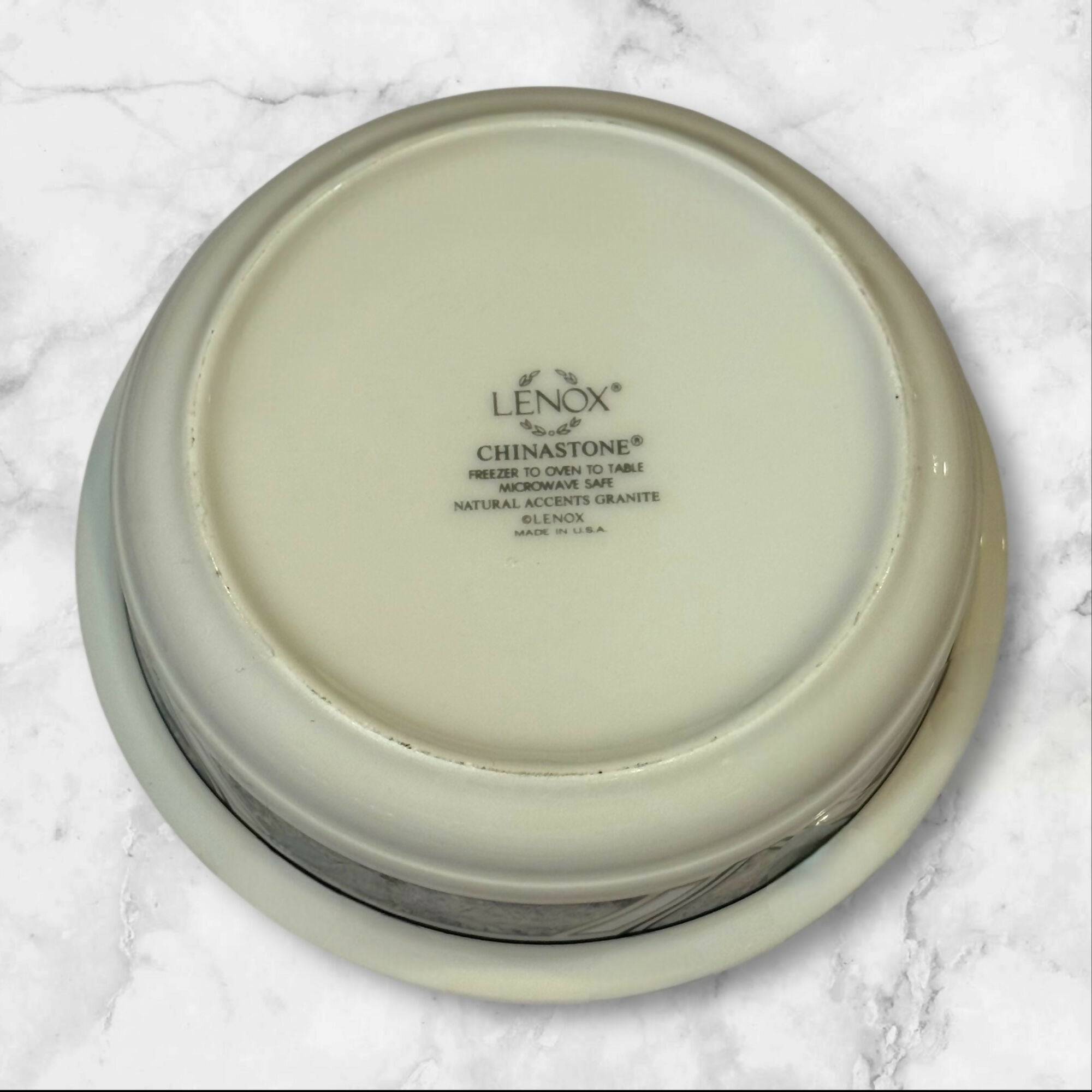 Lenox Natural Accent Granite Soup Cereal Bowls | Set of 6 | Excellent Condition