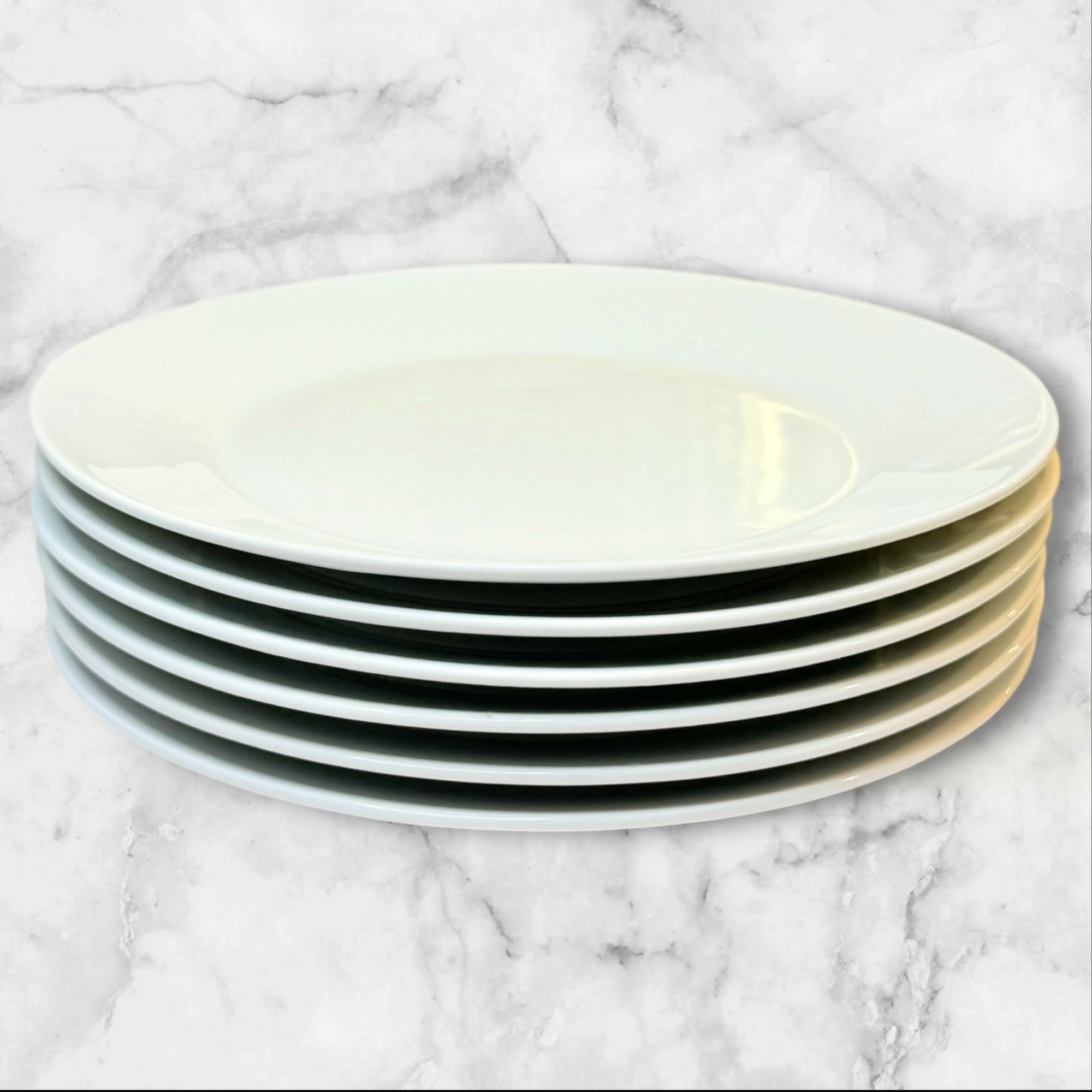 Vintage IKEA 20726 White Dinner Plates Made in Turkey | Set of 6 | Excellent