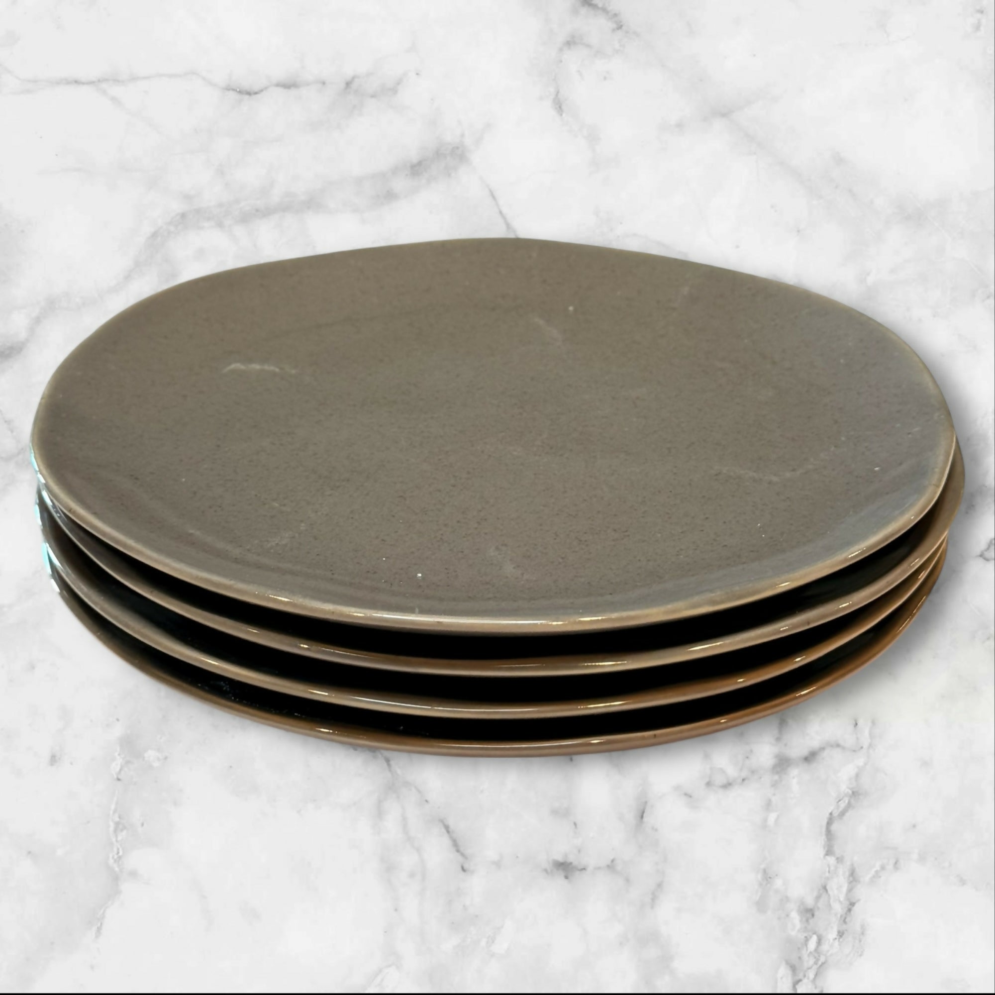 Scott Living Speckled Gray Salad Plates Set of 4 | Good Condition