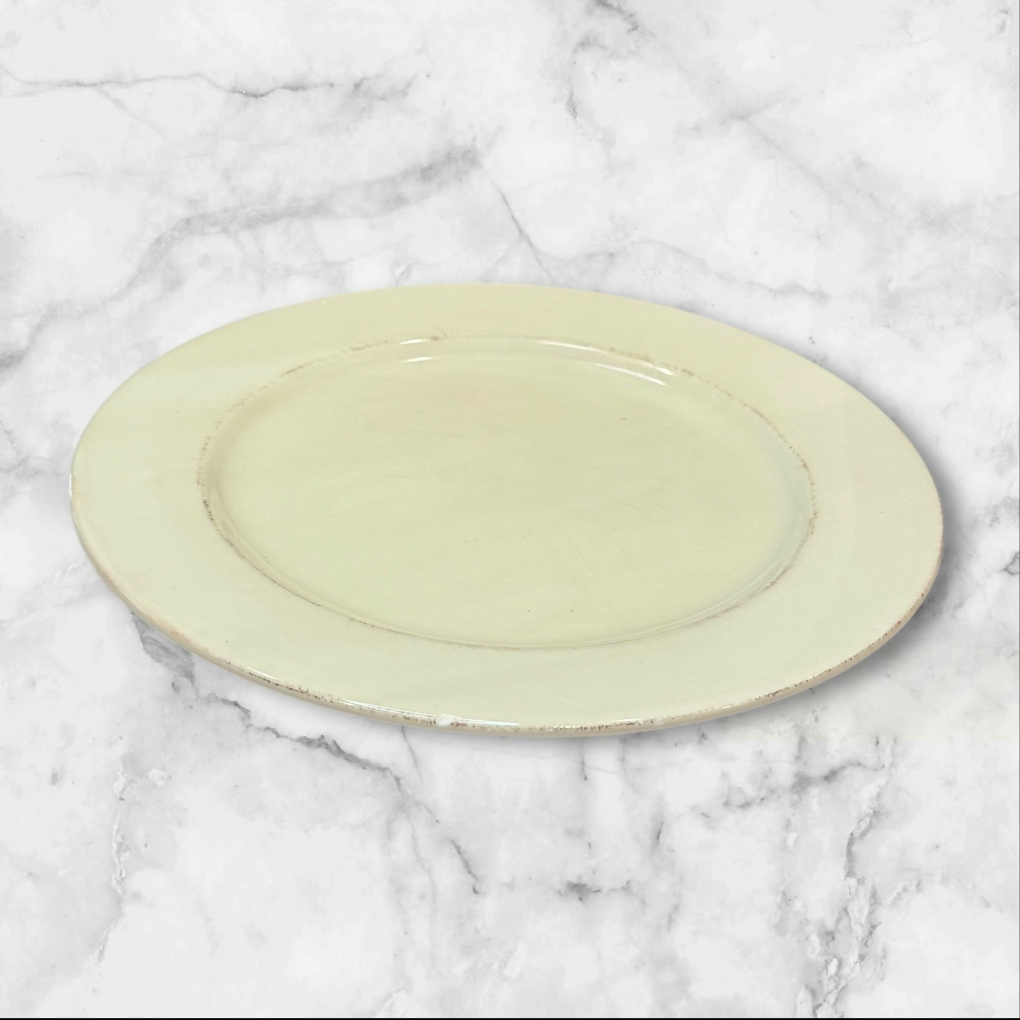 Pier 1 Toscana Ivory Dinner Plates | Set of 6 | Good Condition