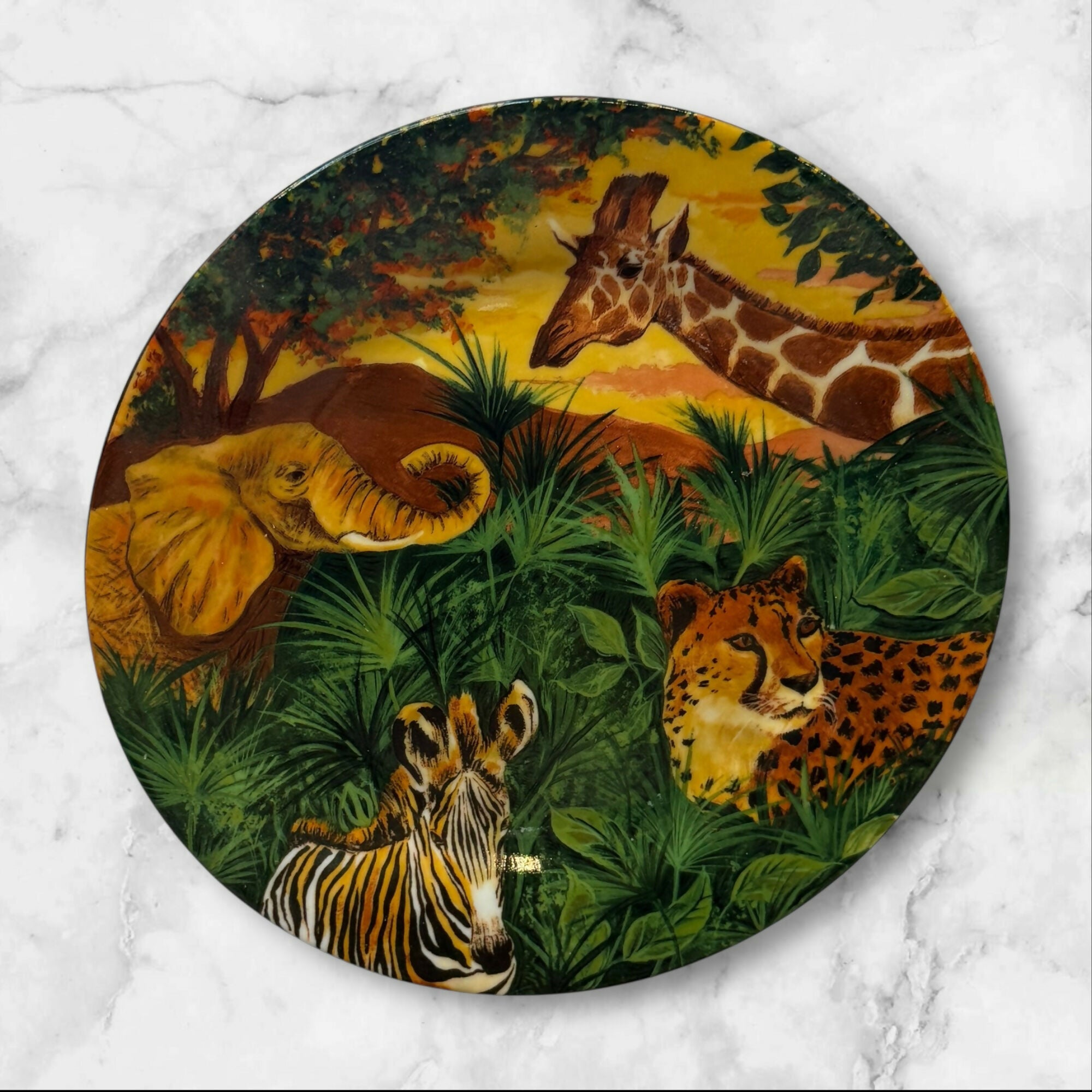 Sakura Paradise Safari Salad Plates | Set of 4 | Gently Used
