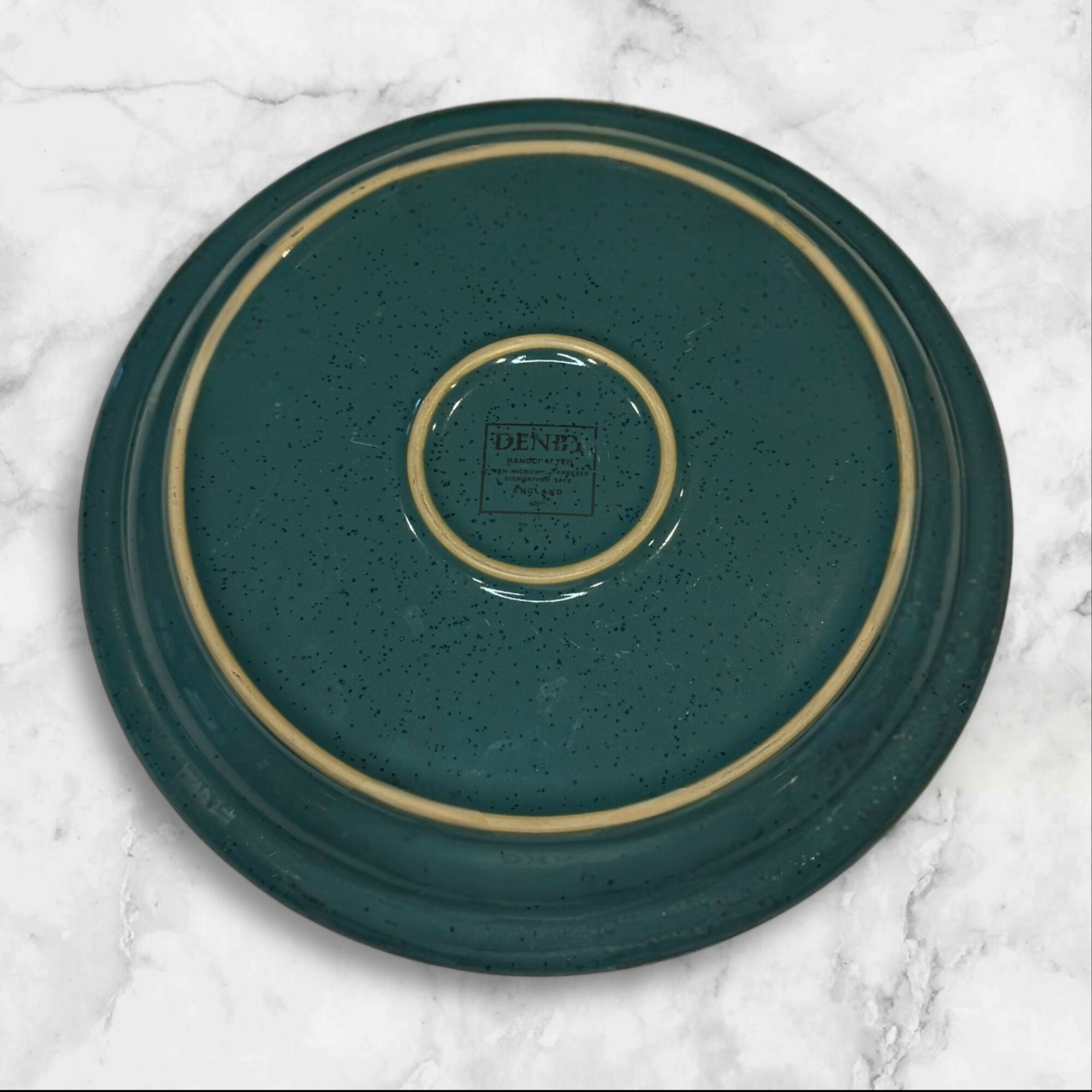 Denby Harlequin Red/Green Stoneware Dinner Plates | Set of 4 | Good