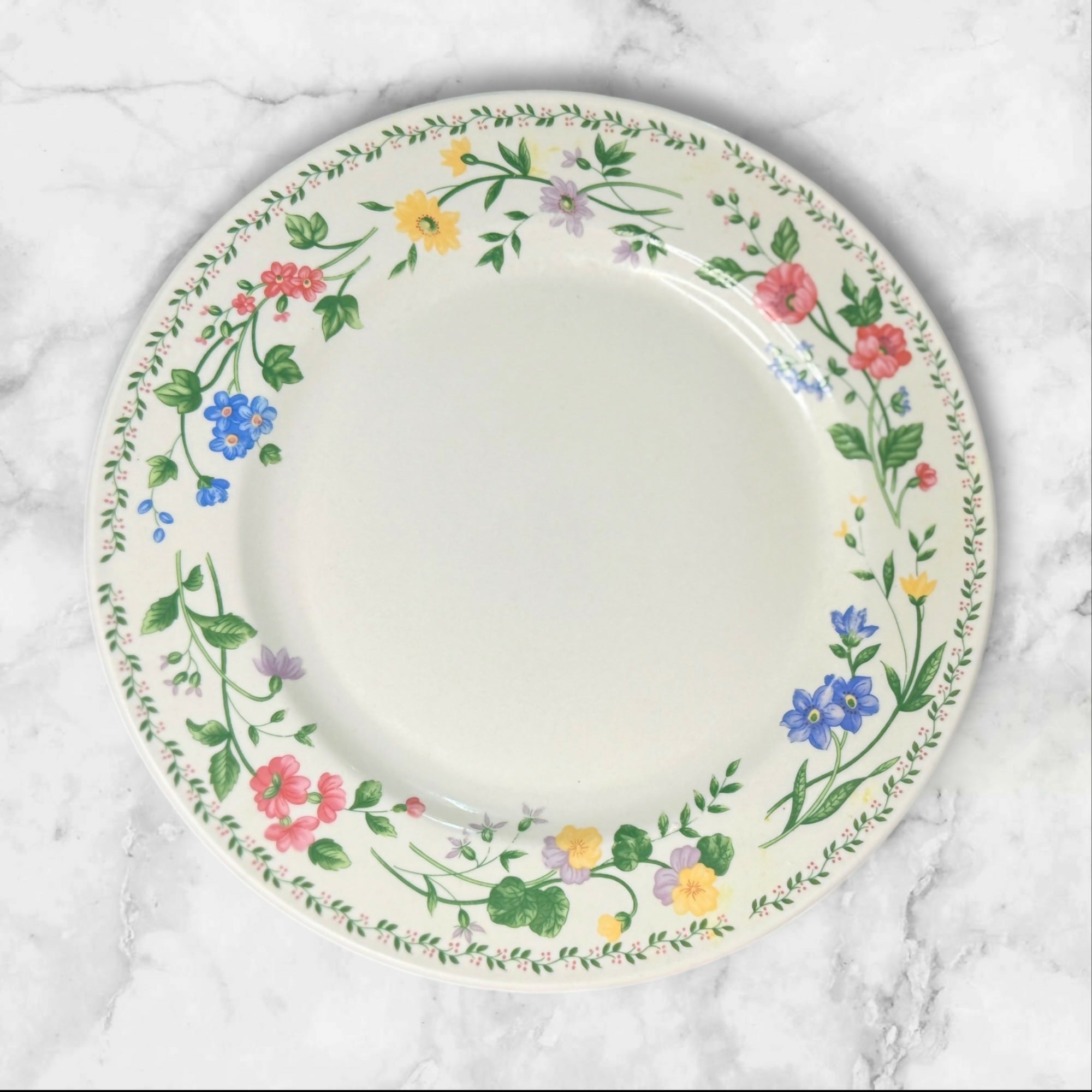 Farberware English Garden Dinner Plates Set of 4 | Floral | Great Condition