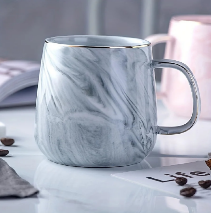ANYGLEAM Coffee Mug Nordic Style Marble Pattern Cup Drinkware