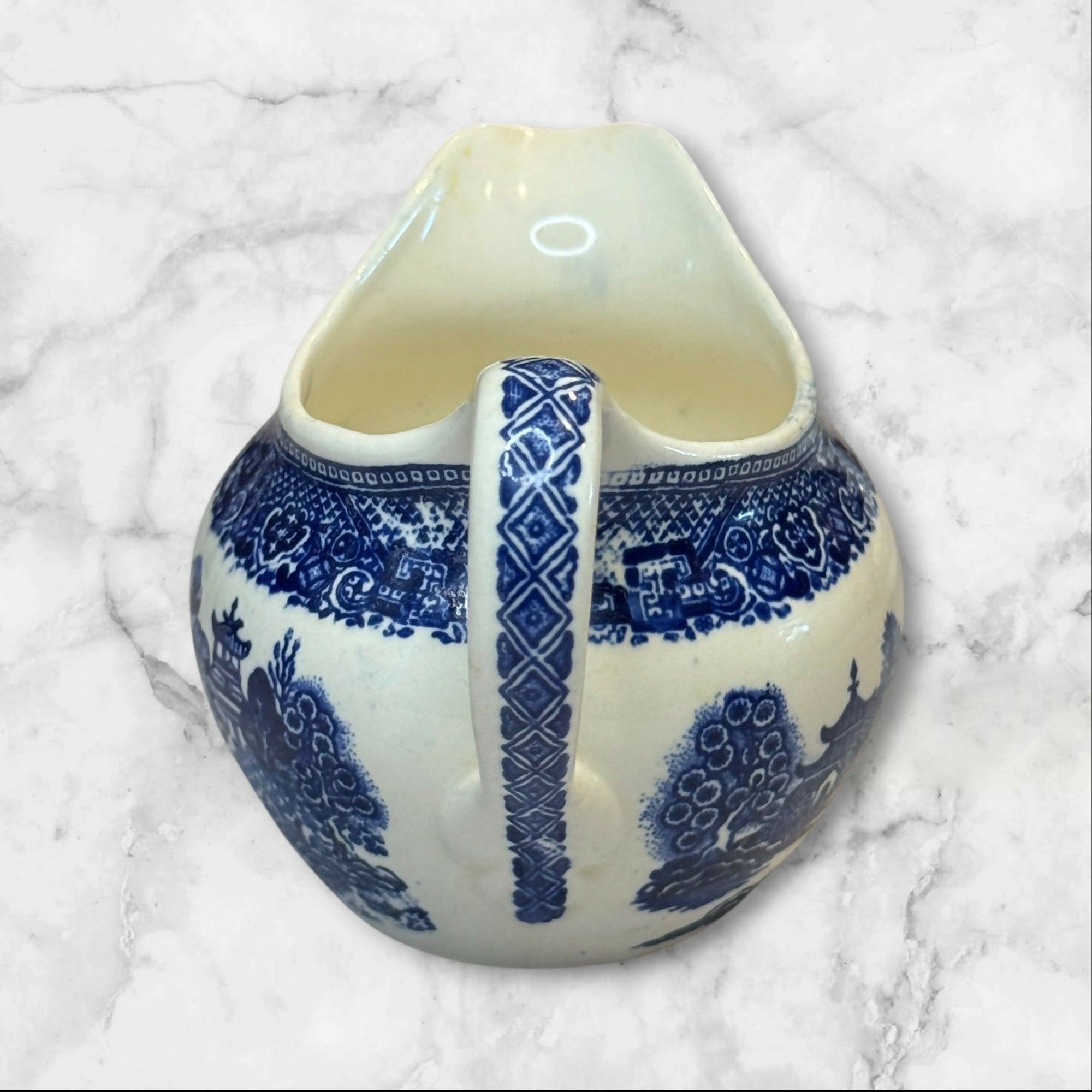 Blue Willow Porcelain Gravy Boat Sauce Server | Single | Gently Used