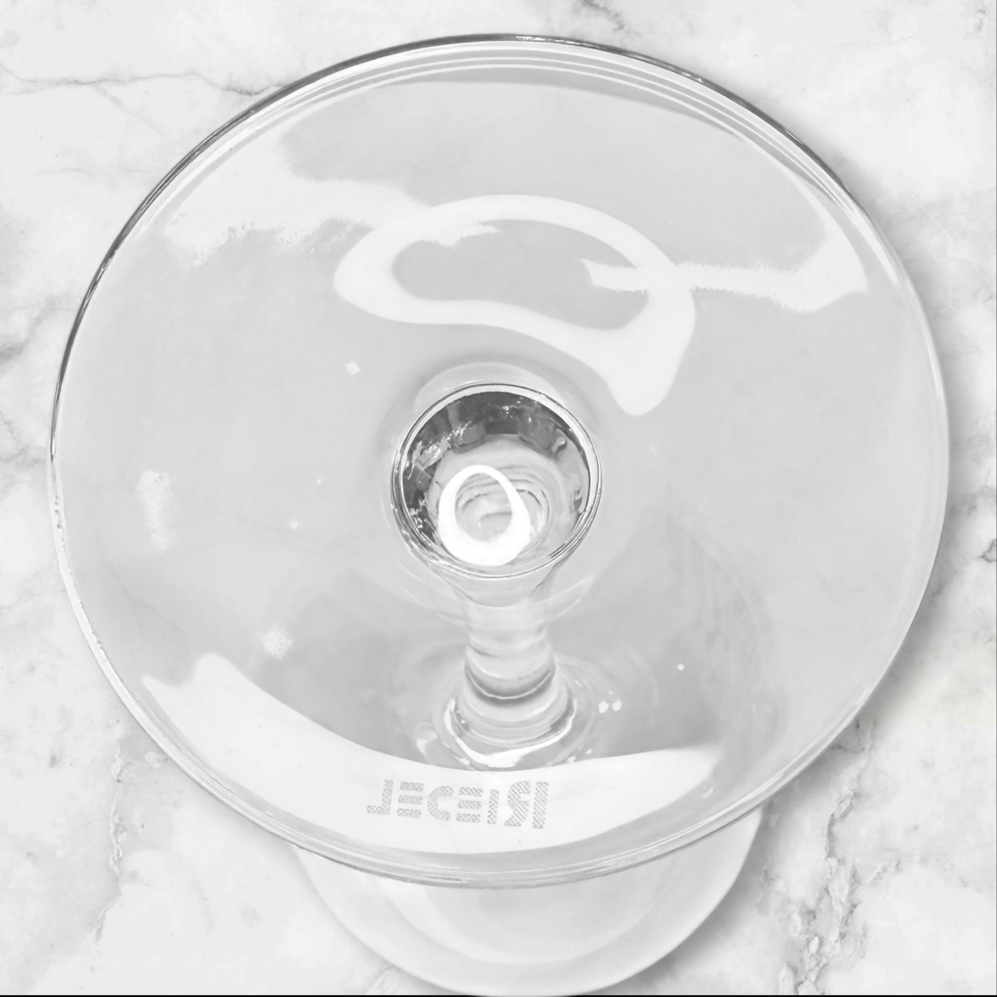 Riedel Etched Zebra Crystal Wine Glass | Single Stem | Excellent Condition
