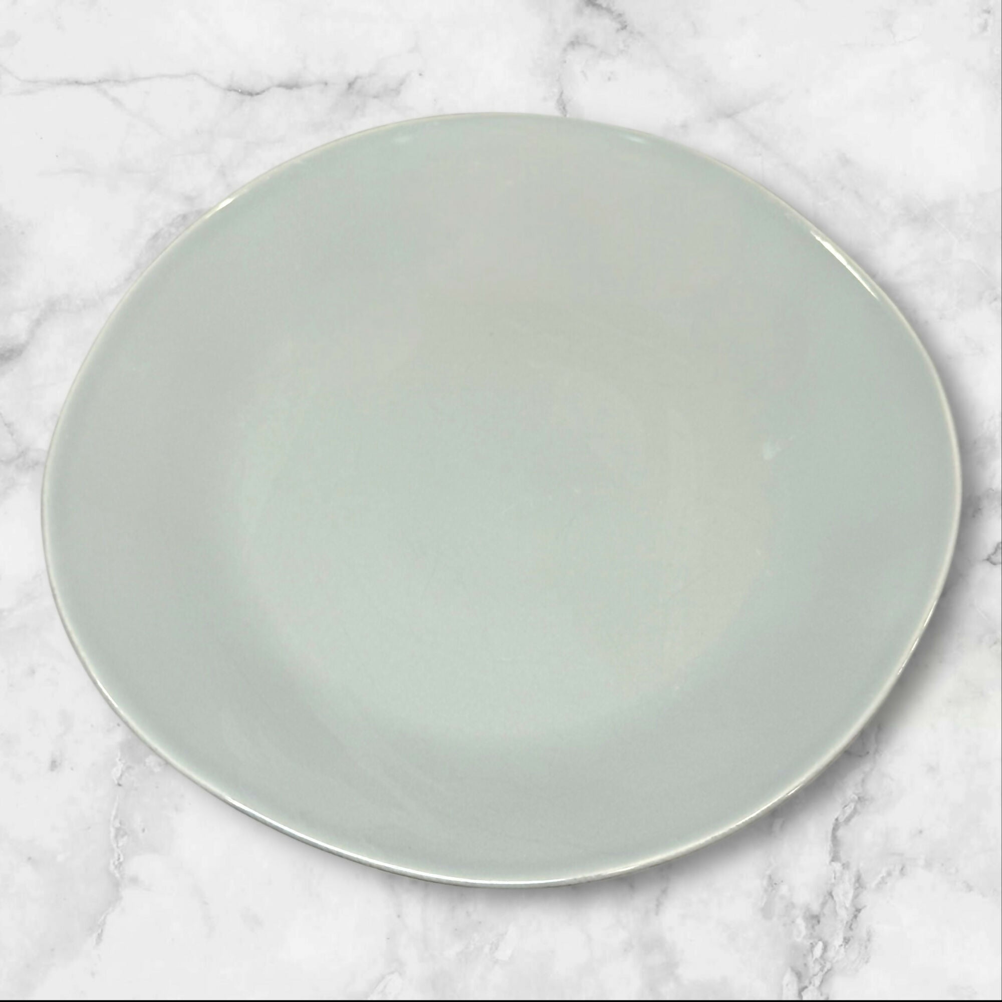 Crate & Barrel Marin Grey Dinner Plates | Set of 4 | Great Condition