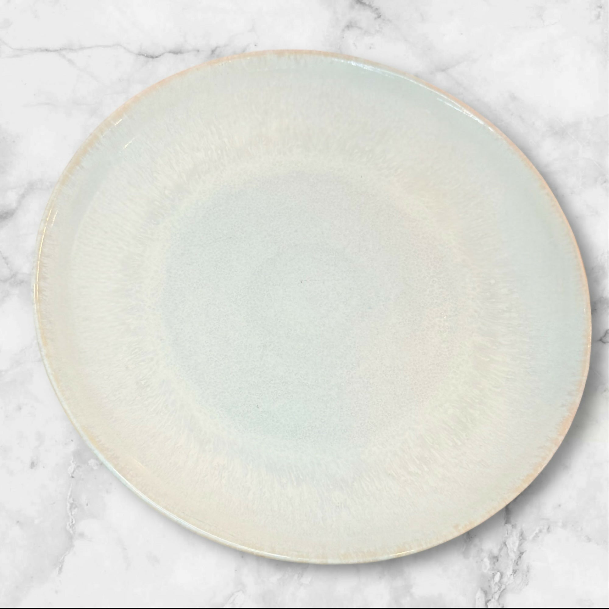 Williams Sonoma Cyprus Reactive Glaze Dinner Plates | Set of 4 | Excellent