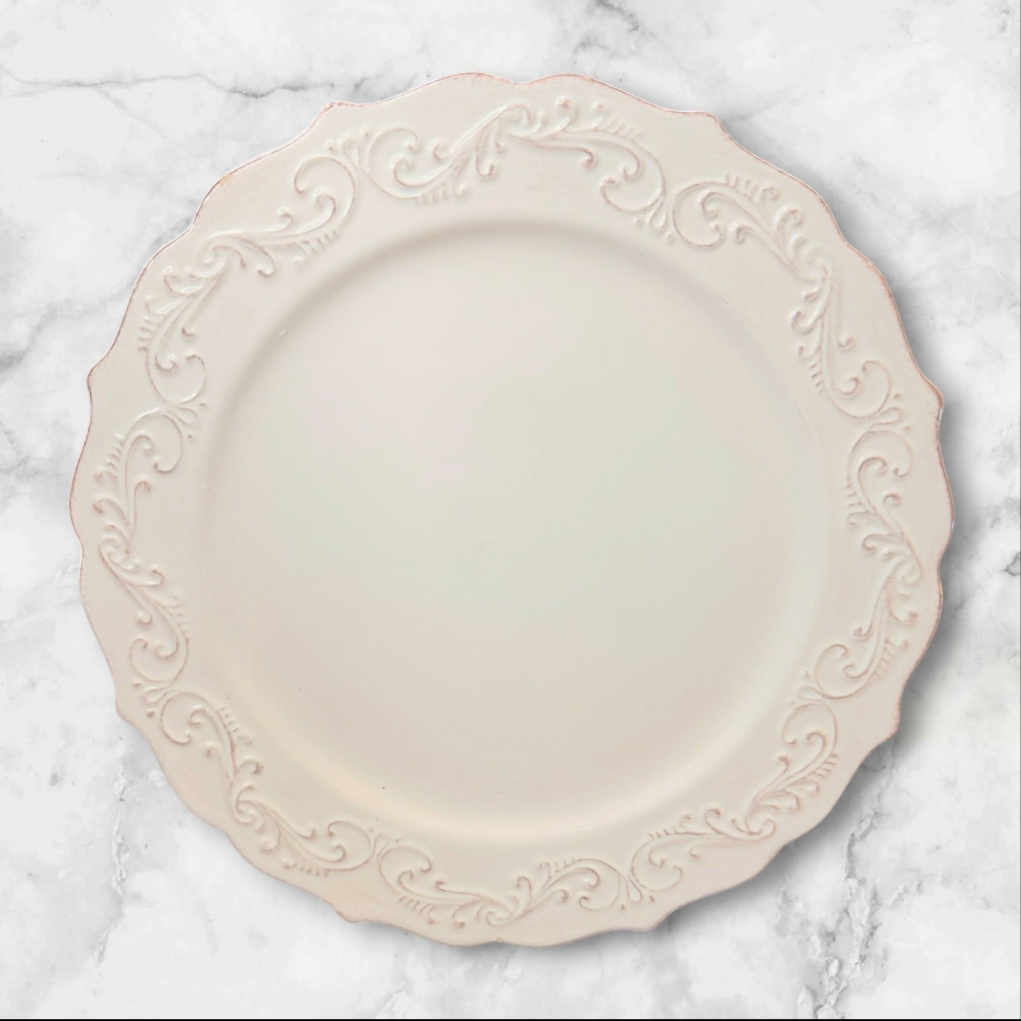 Pier 1 Antique Scroll Dinner Plates | Set of 6 | Good Condition