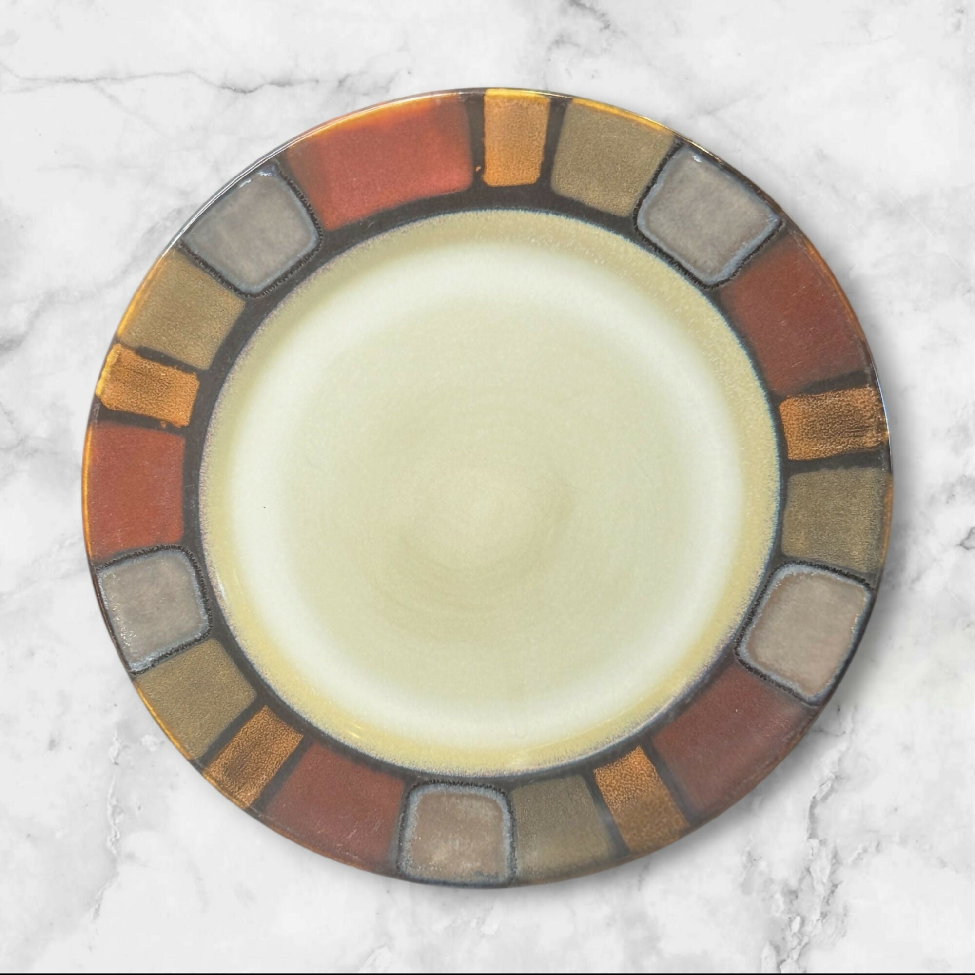 Pier 1 Mosaic Dinner & Salad Plates Set | 10 Pc | Gently Used Condition