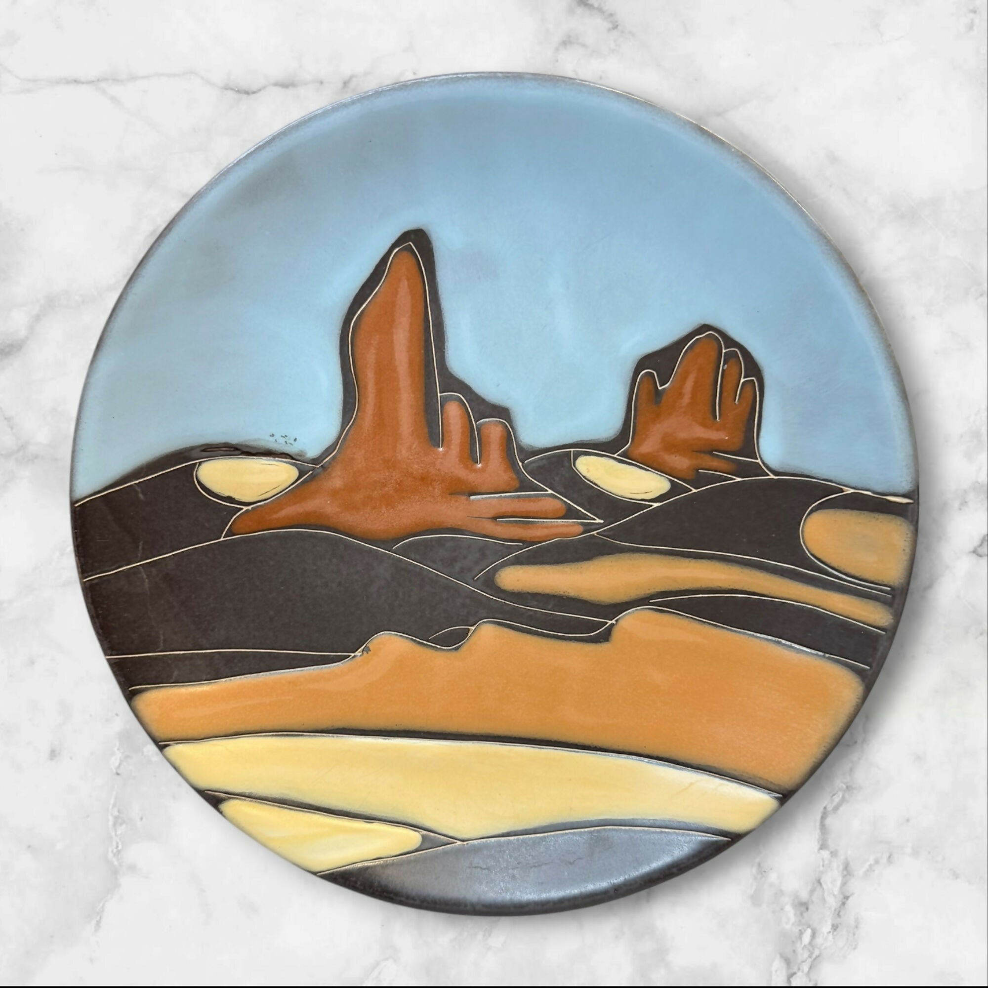Tabletops Unlimited Navajo Sedona Red Rocks Plates | Set of 4 | Great Condition