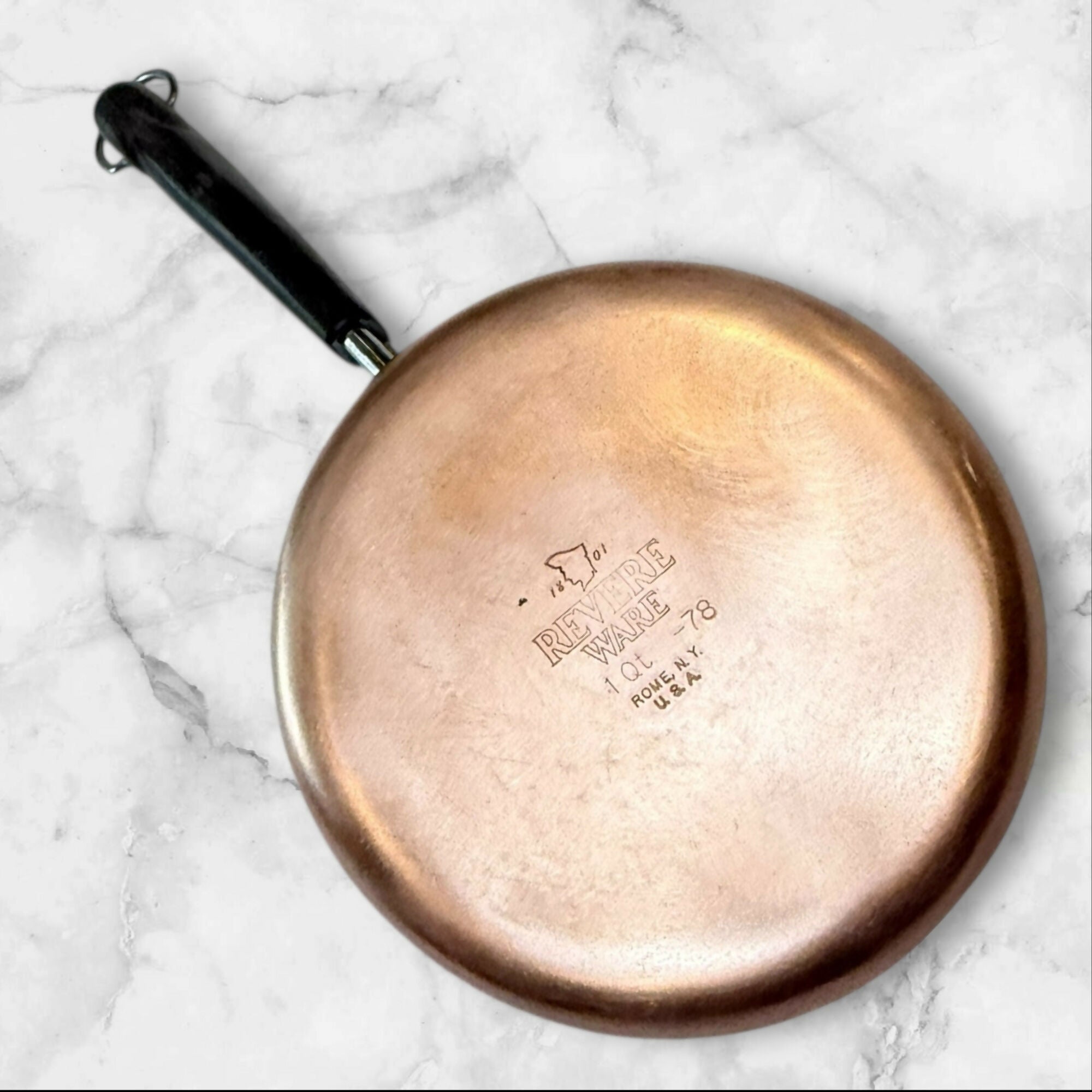 Revere Ware Copper Clad Fry Pan & 1 Qt Saucepan | Set of 2 | Great Condition