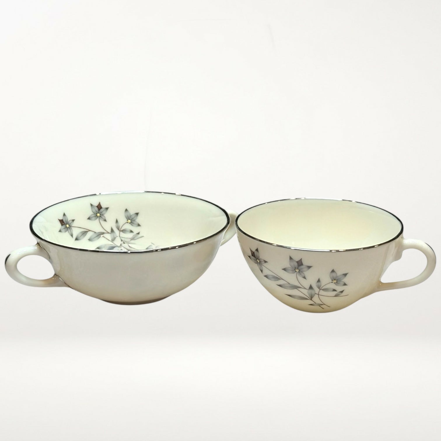 Lenox Princess Flat Cream Soup Bowl & Cup | Vintage Fine China | Excellent Condition