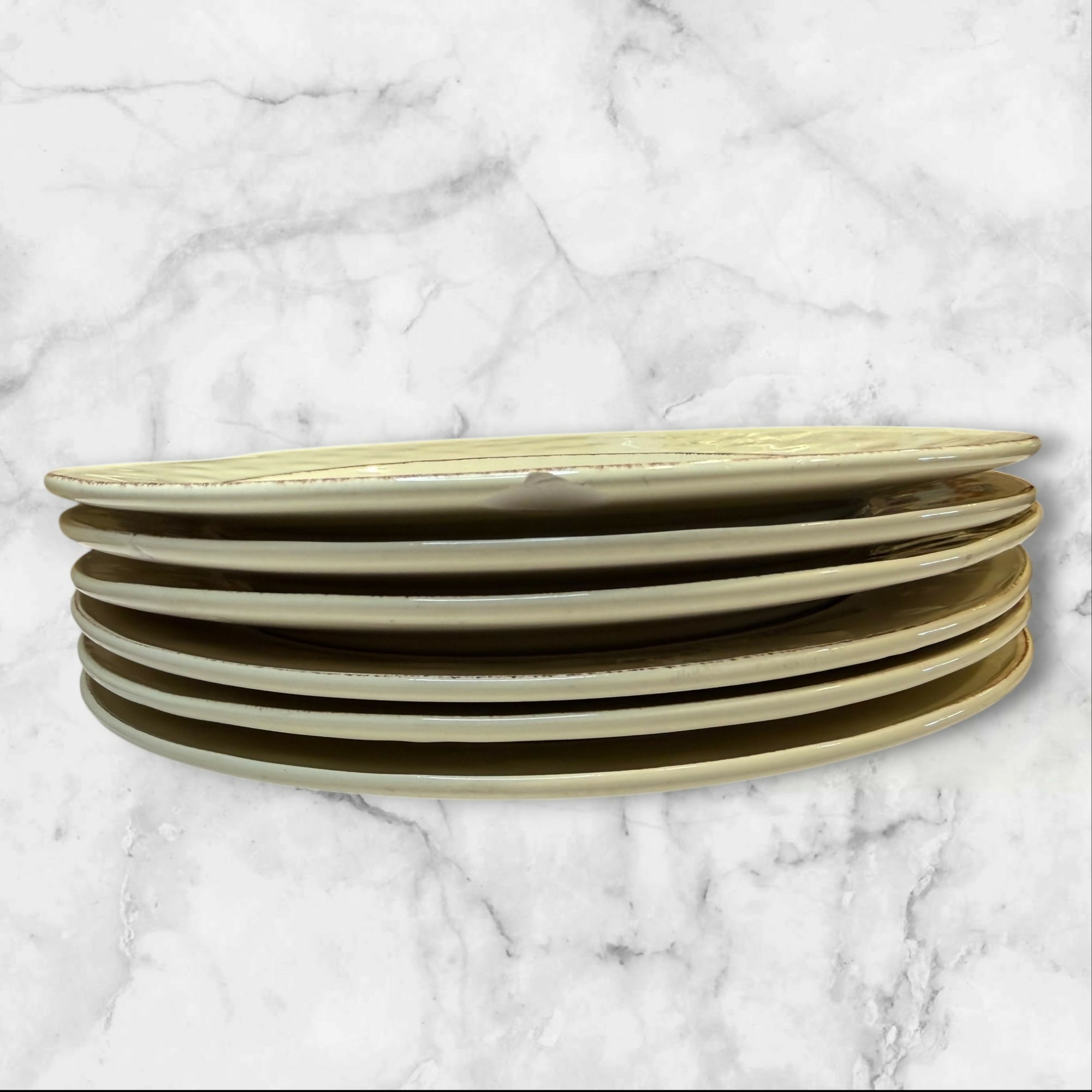 Pier 1 Martillo Creme Brulee Dinner Plates | Set of 6 | Gently Used