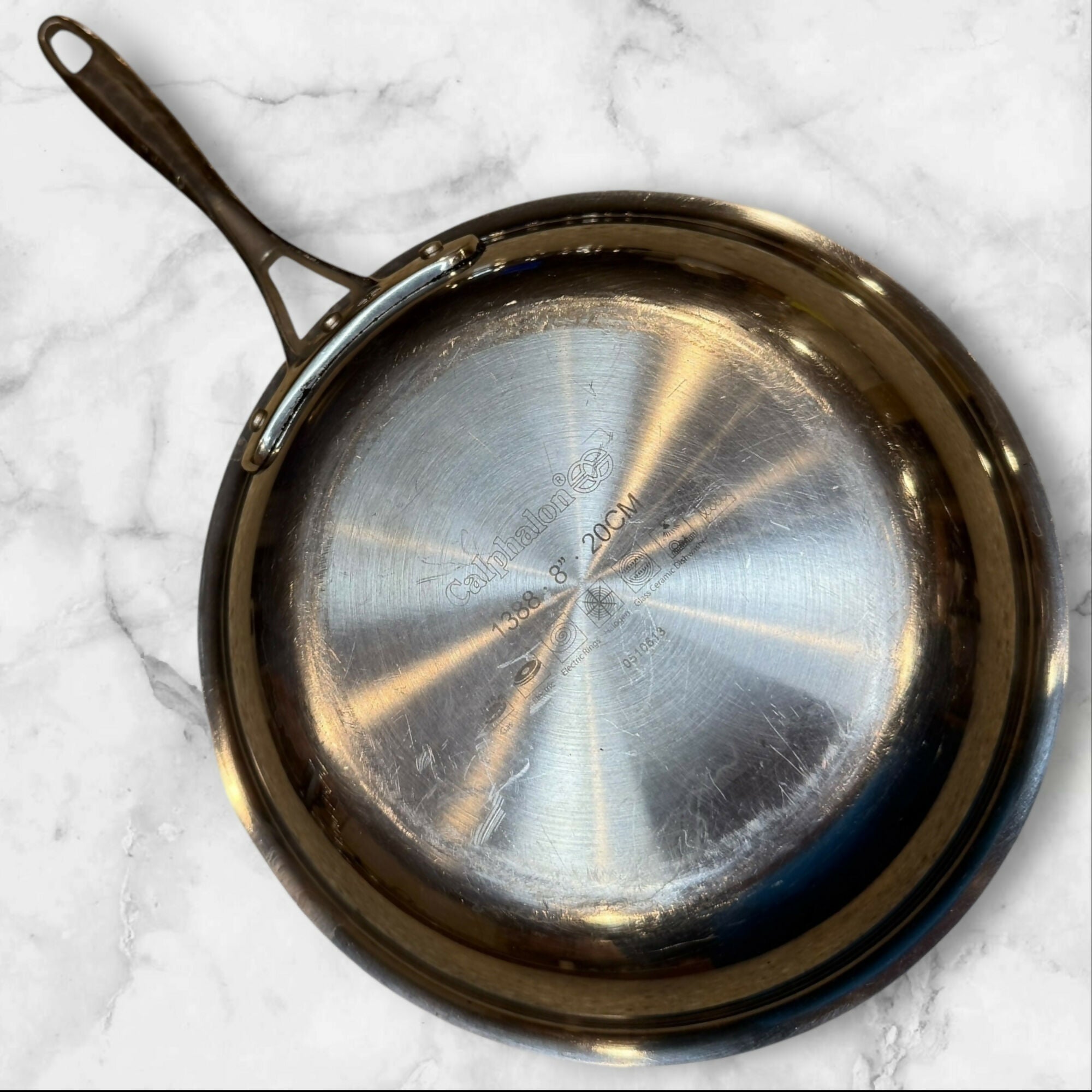 Calphalon 1388 Stainless Steel Fry Pan | 8” Skillet | Gently Used | Durable